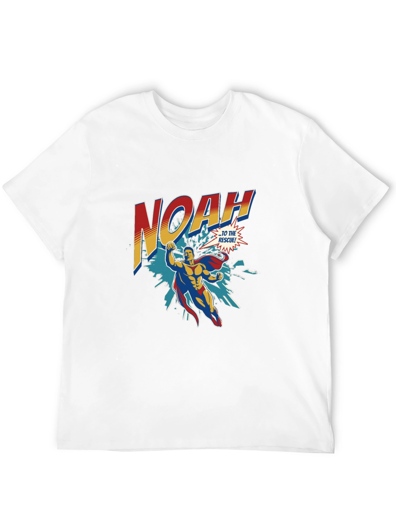 Noah Superhero T-Shirt - Personalized Comic Style Tee