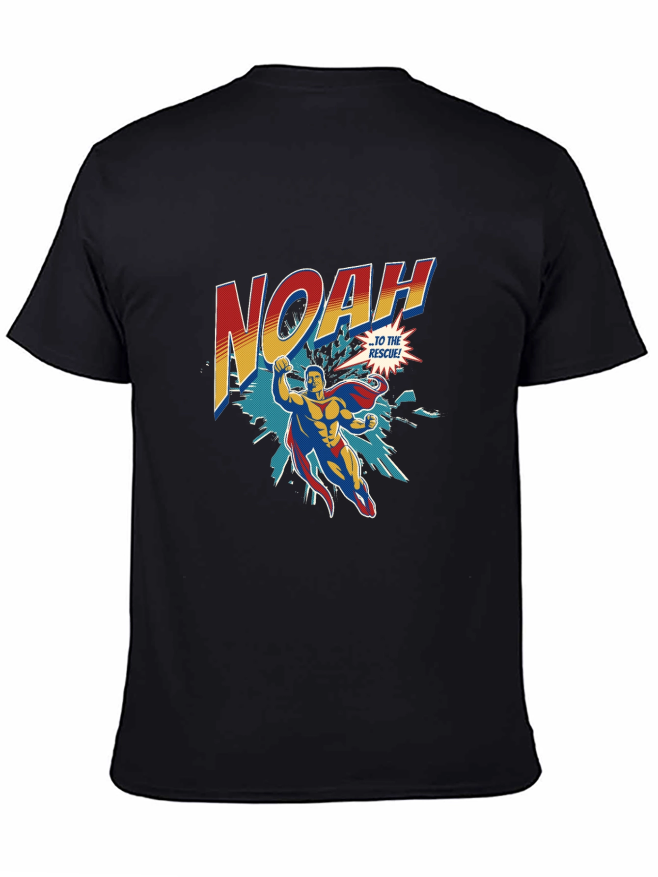 Noah Superhero T-Shirt - Personalized Comic Style Tee