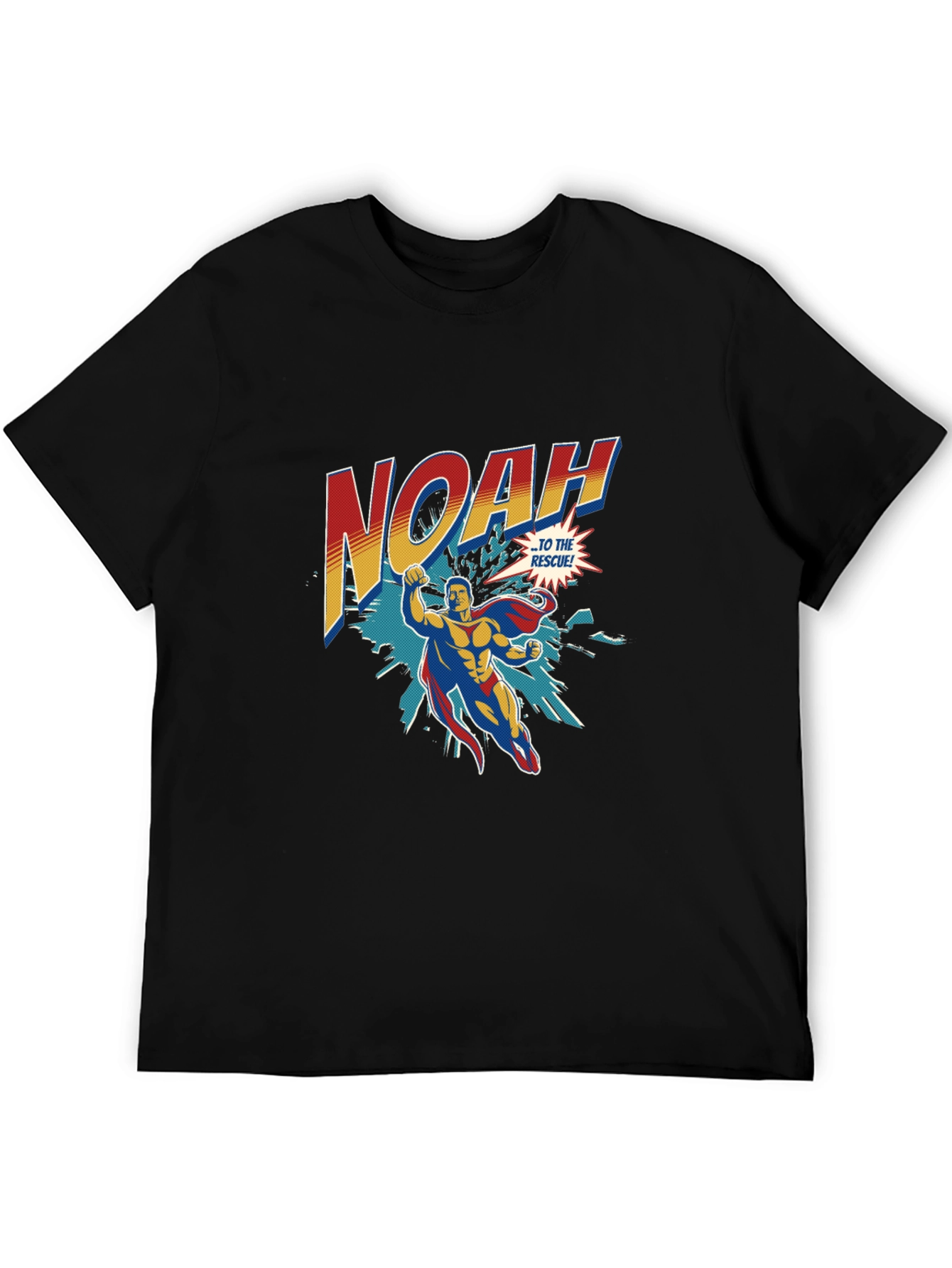Noah Superhero T-Shirt - Personalized Comic Style Tee