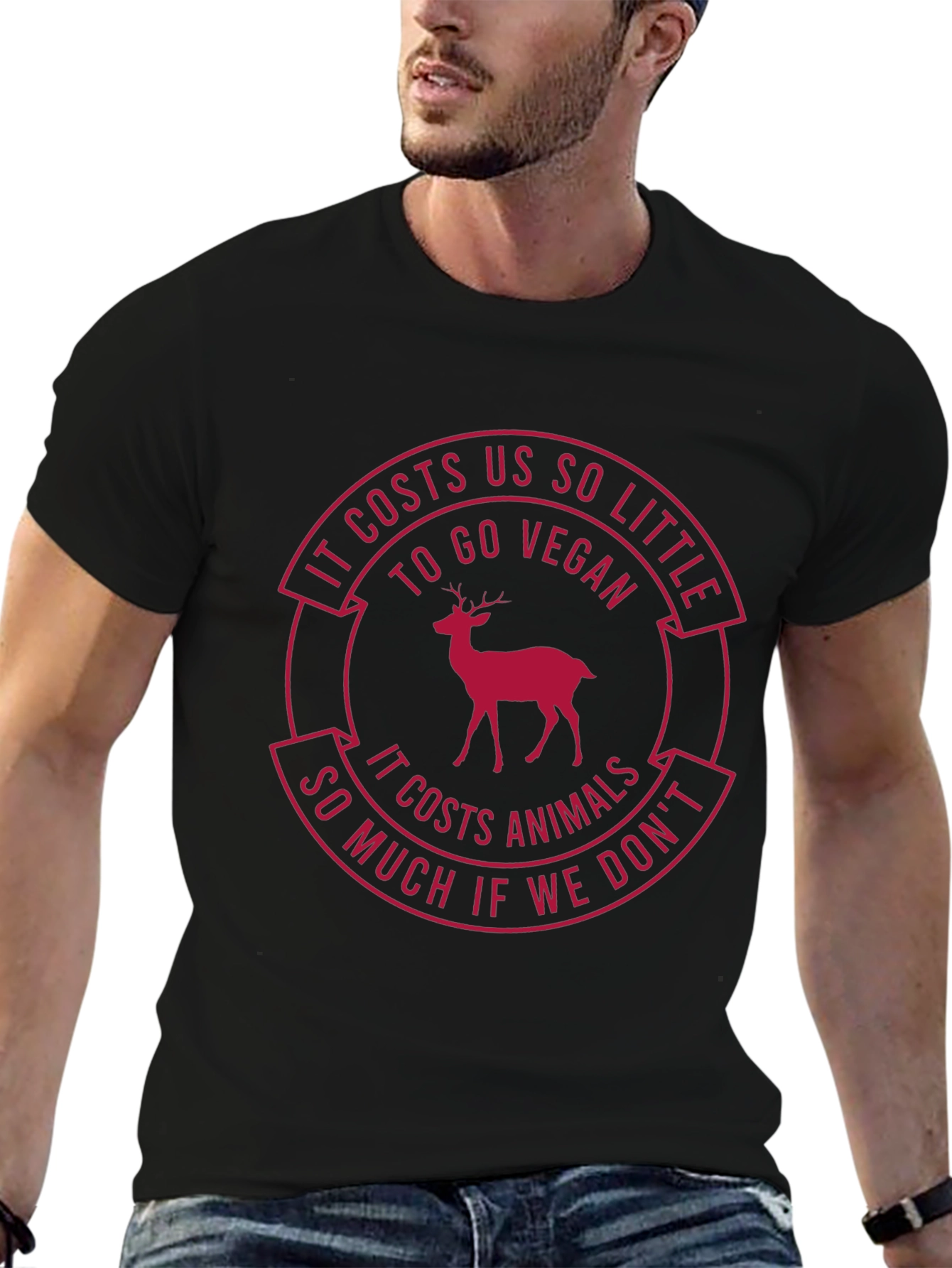 Vegan T-Shirt: Costs Us So Little - Protect Animals