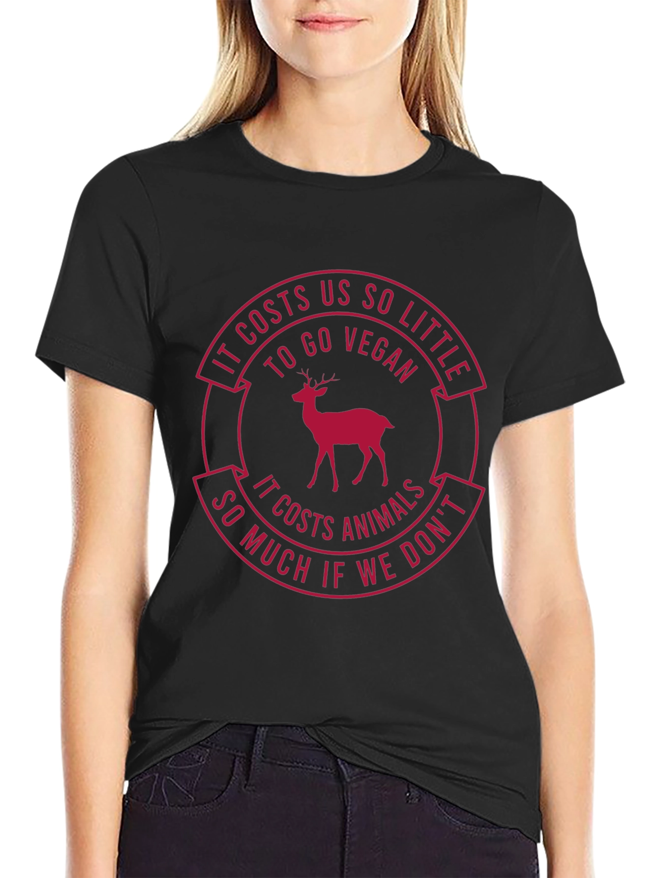 Vegan T-Shirt: Costs Us So Little - Protect Animals