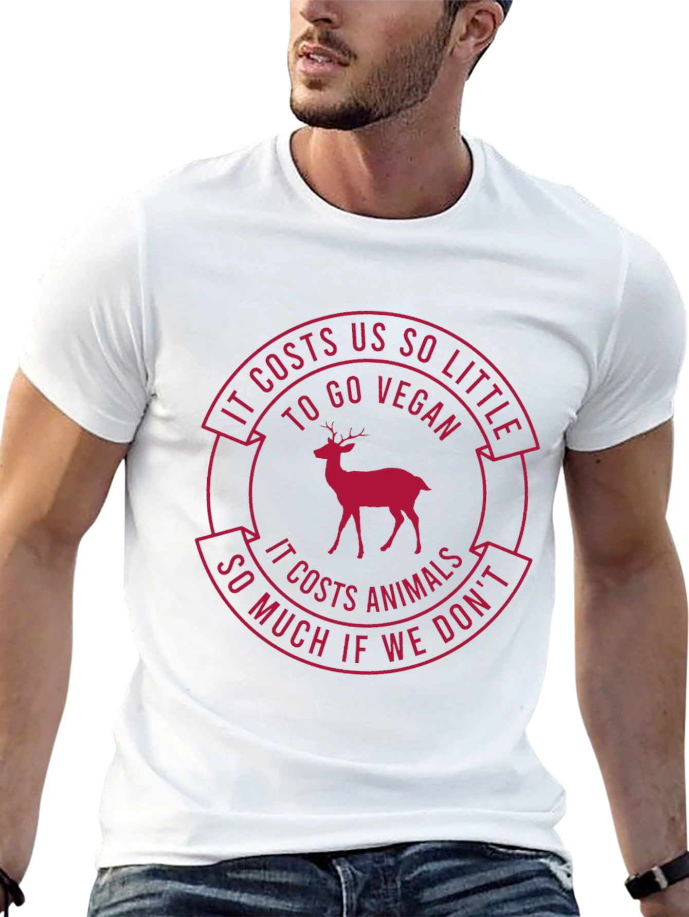 Vegan T-Shirt: Costs Us So Little - Protect Animals