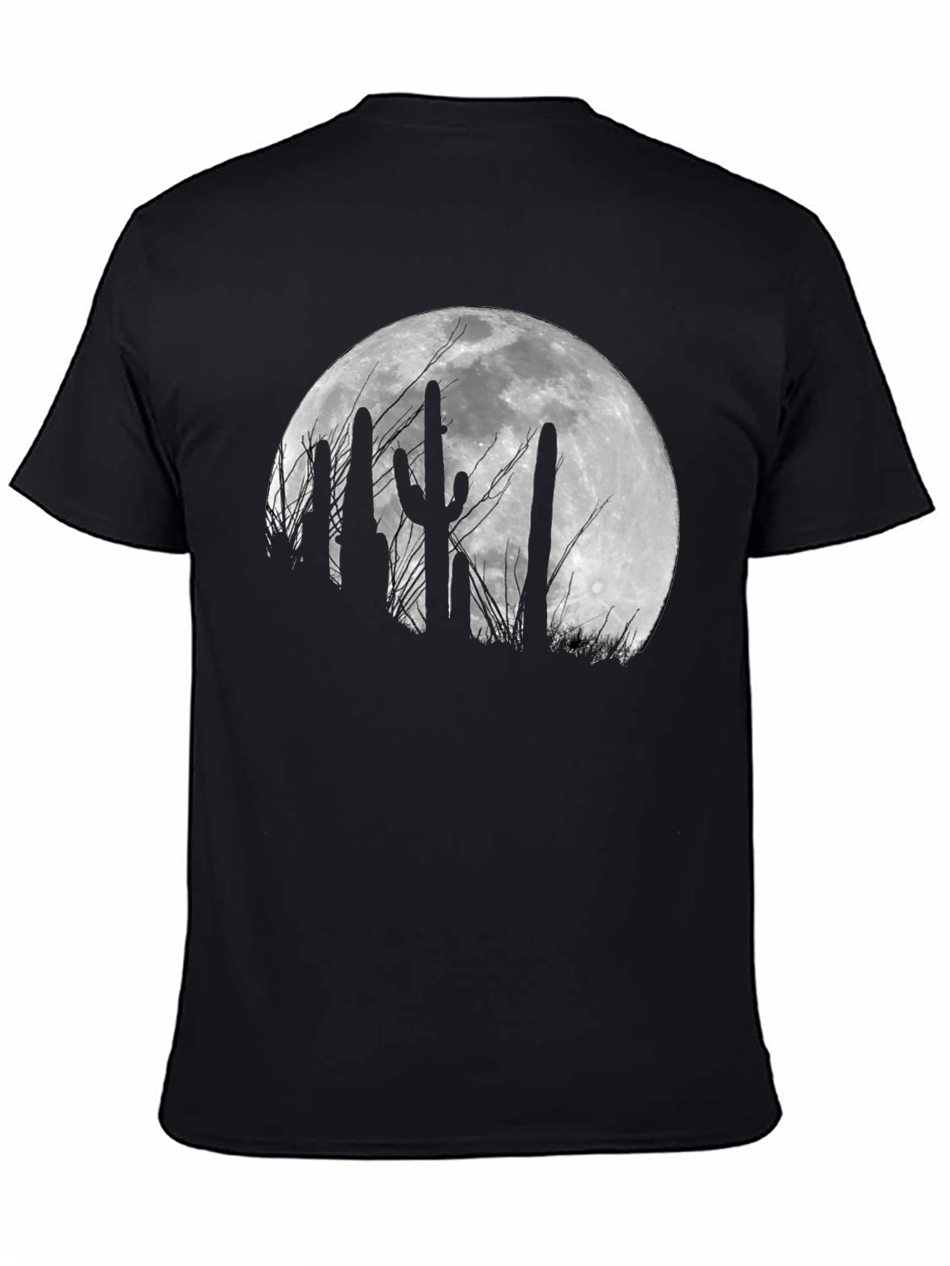 Cactus Moon Black T-Shirt