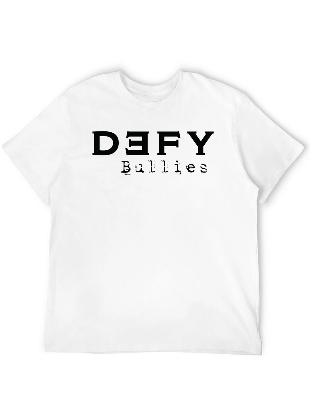 Defy Bullies Graphic Tee - Black Crewneck