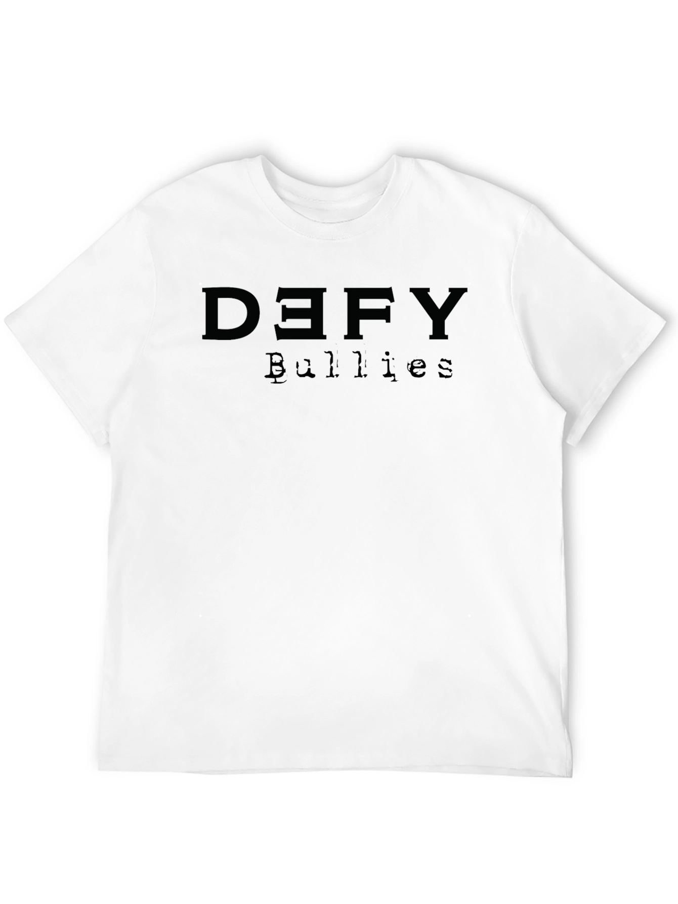 Defy Bullies Graphic Tee - Black Crewneck