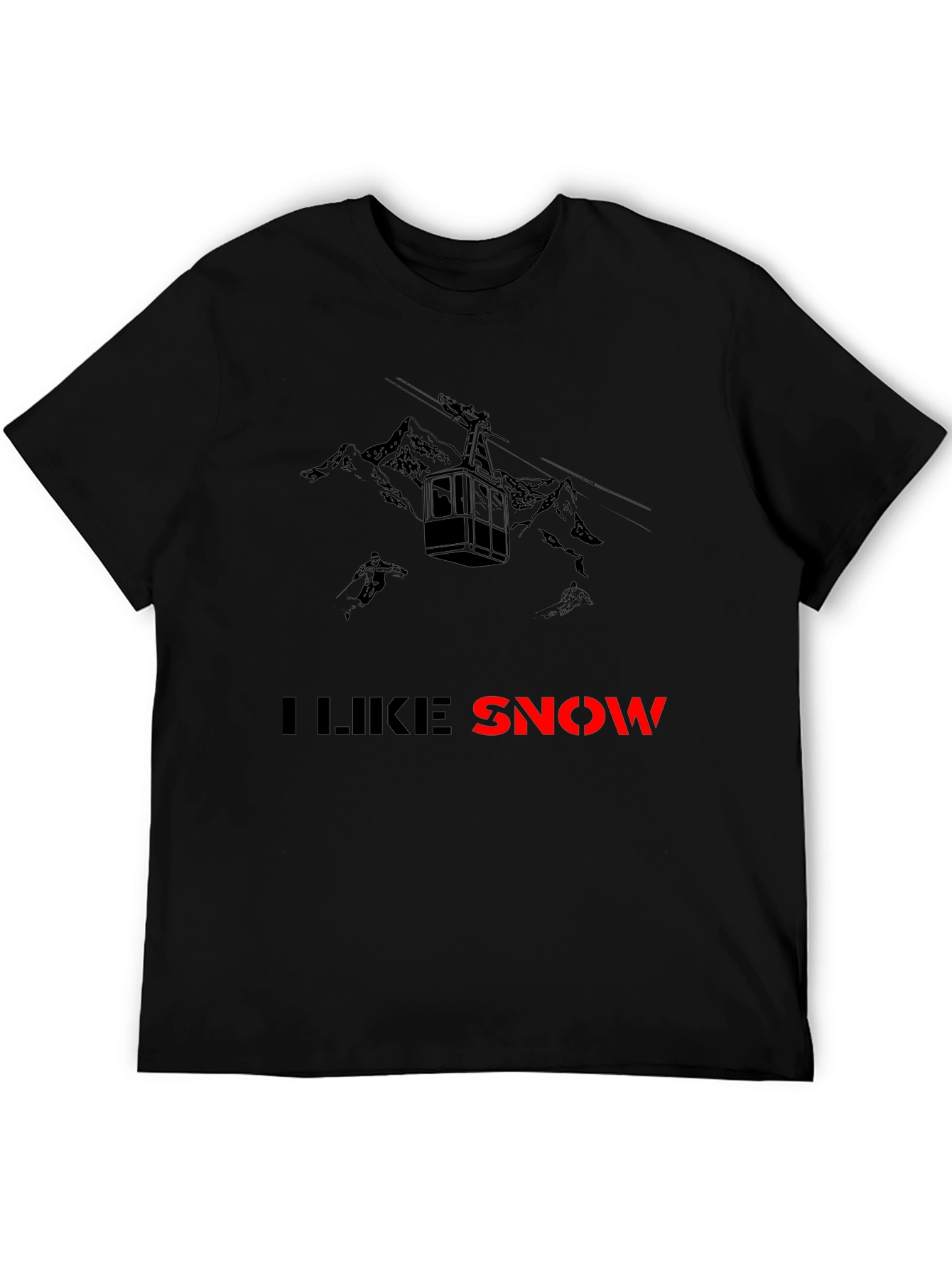 I Like Snow T-Shirt: Ski Gondola & Mountains