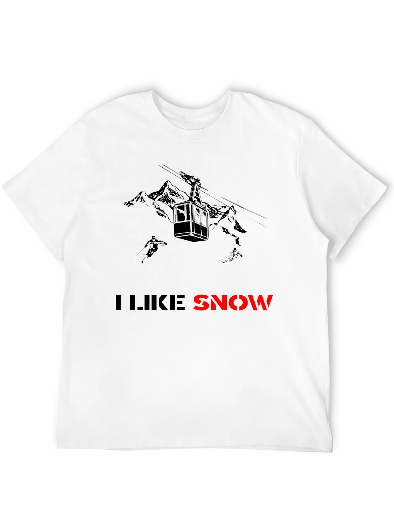 I Like Snow T-Shirt: Ski Gondola & Mountains