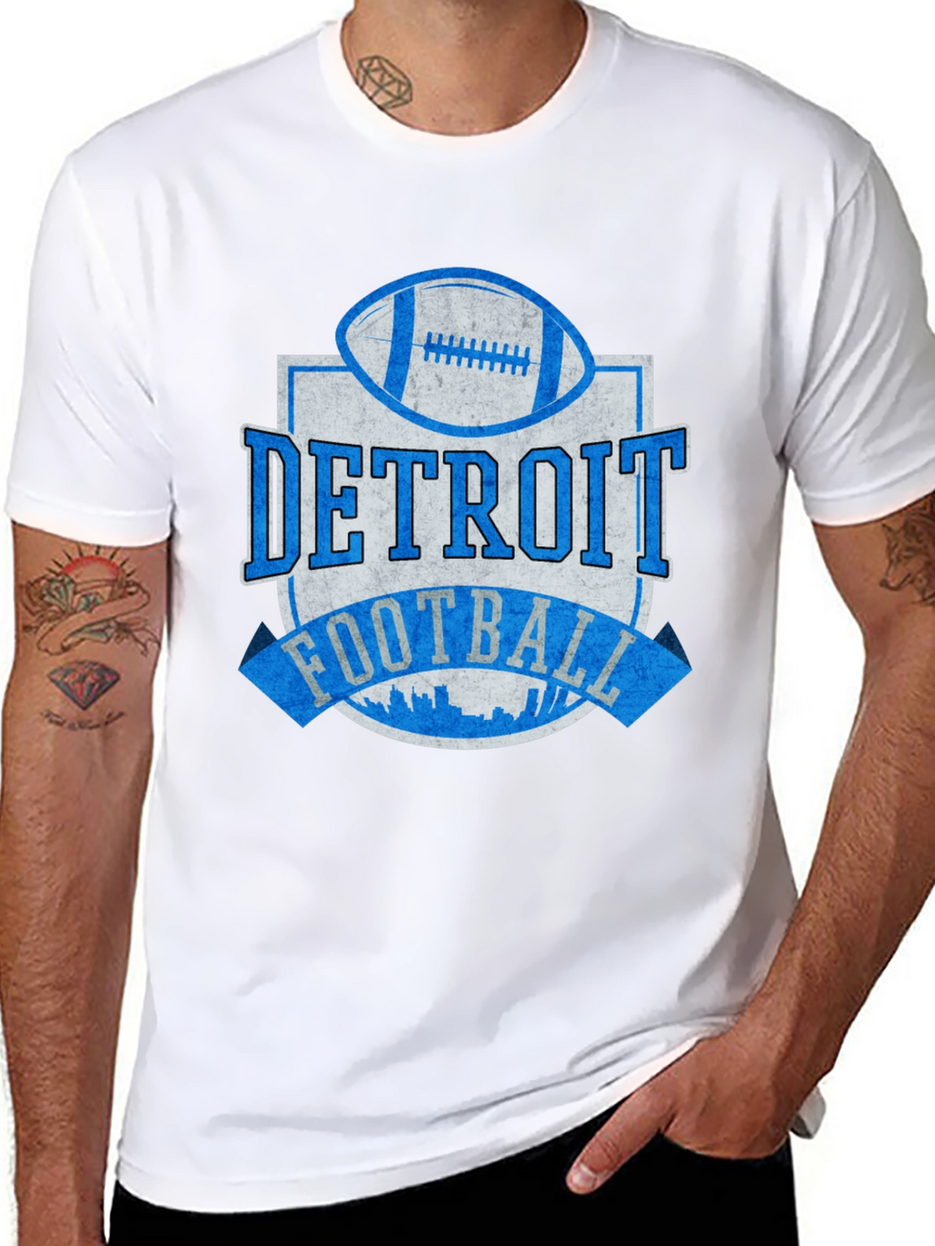 Detroit Football Graphic T-Shirt
