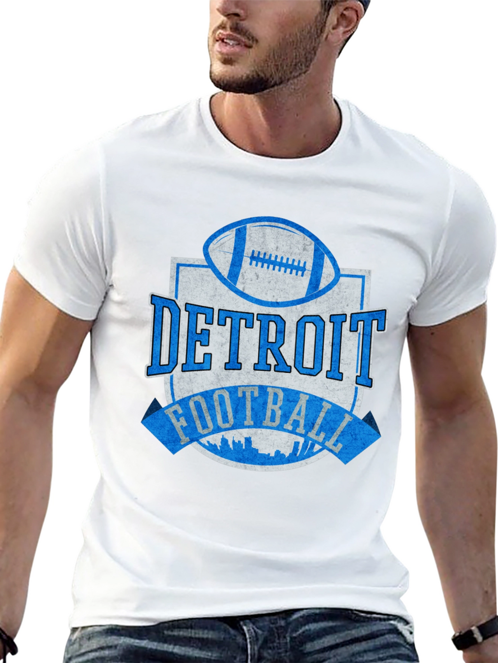 Detroit Football Graphic T-Shirt