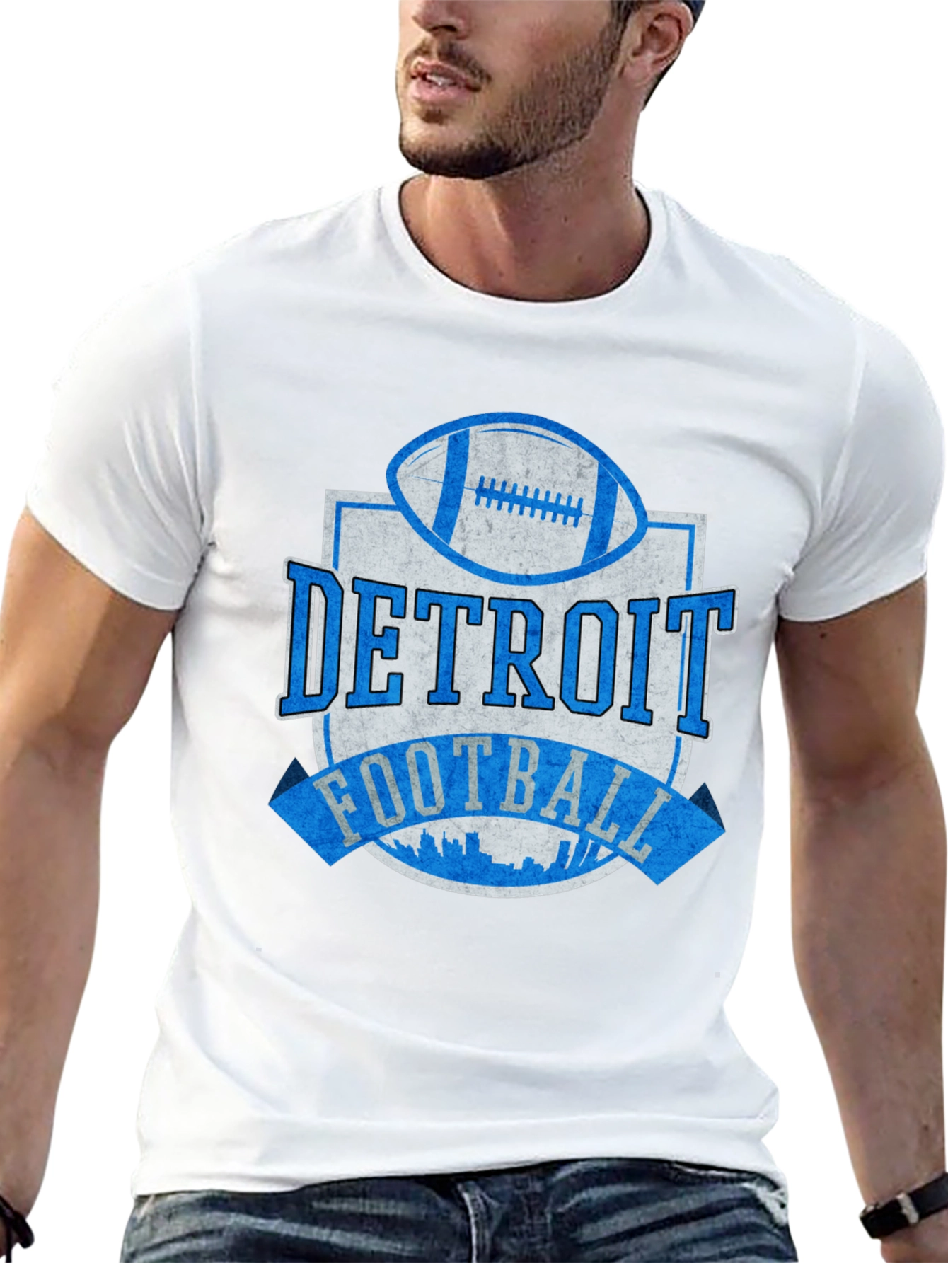 Detroit Football Graphic T-Shirt