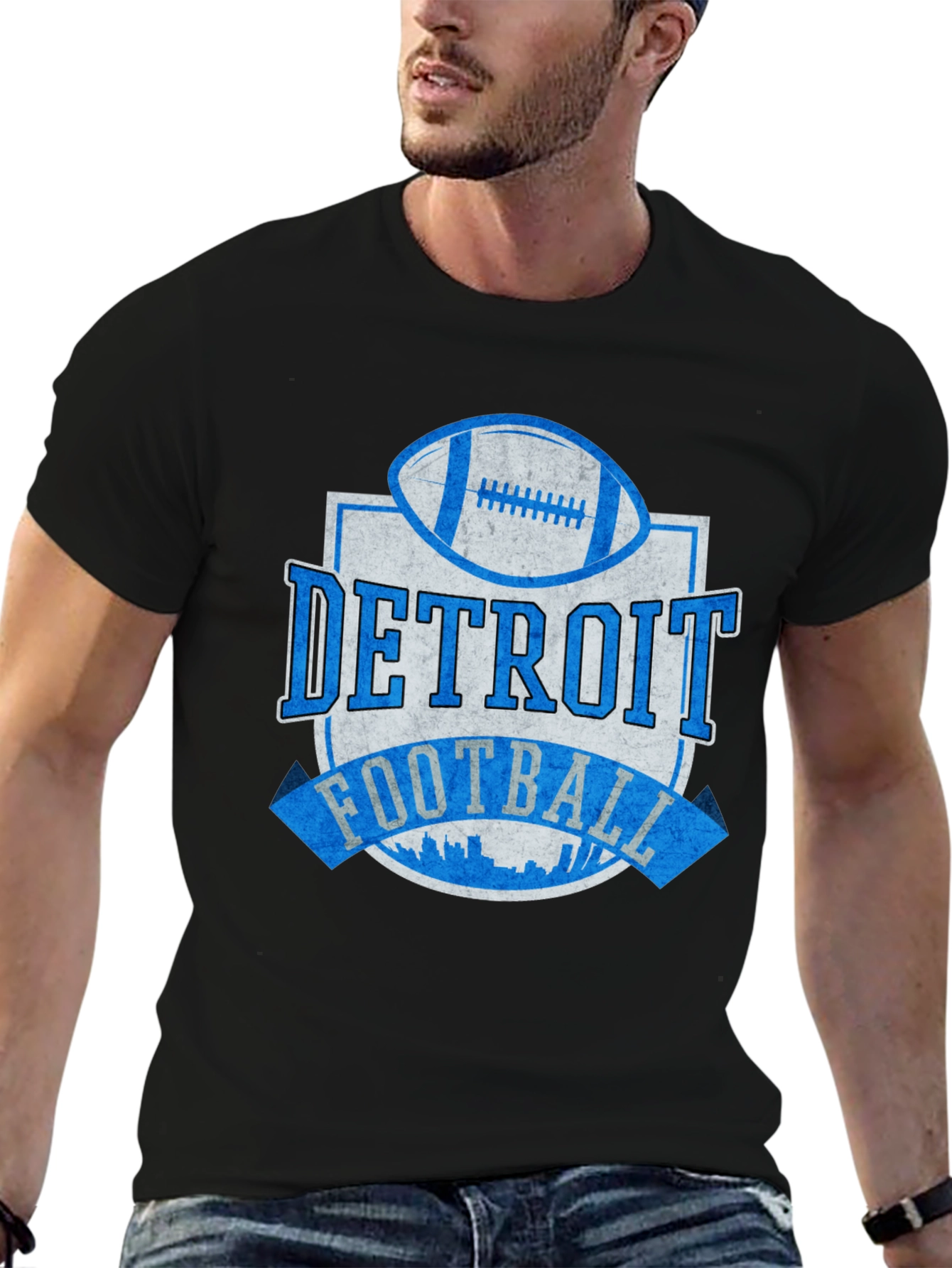 Detroit Football Graphic T-Shirt