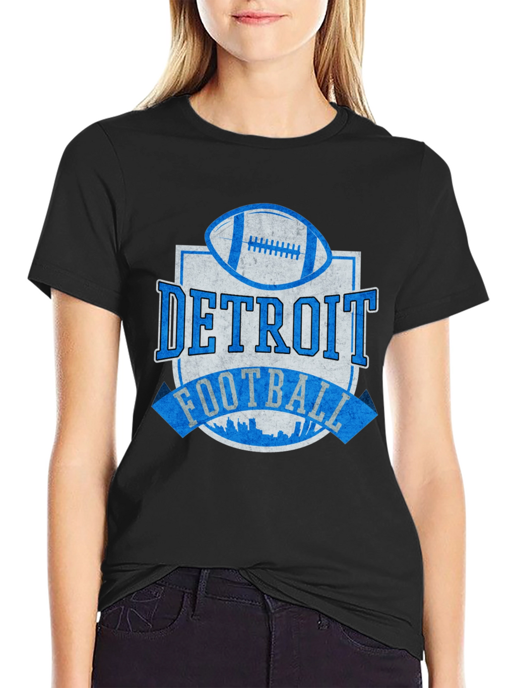 Detroit Football Graphic T-Shirt