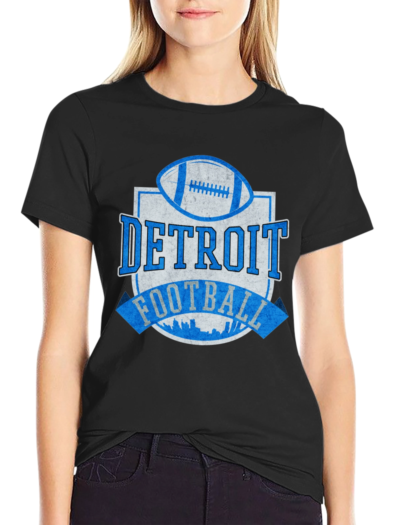 Detroit Football Graphic T-Shirt