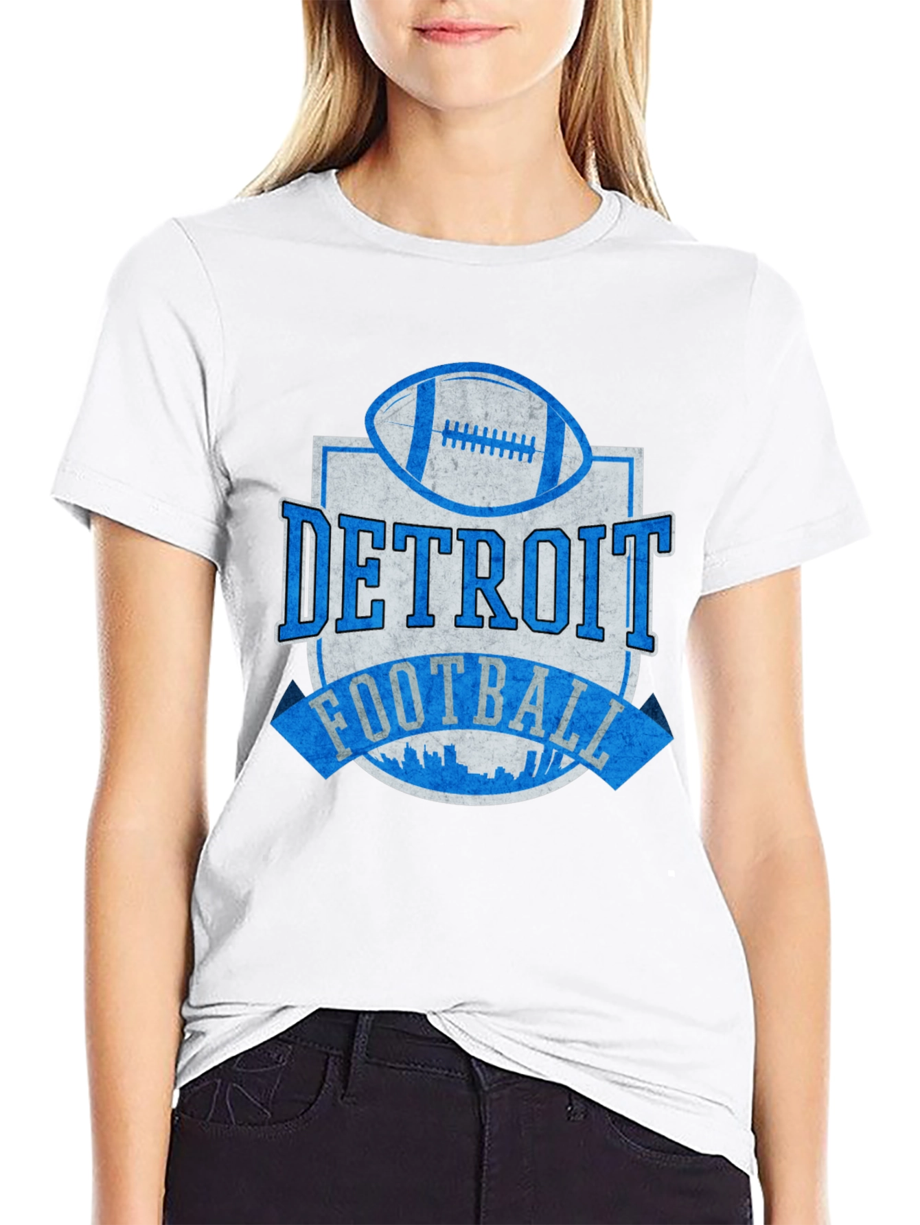 Detroit Football Graphic T-Shirt