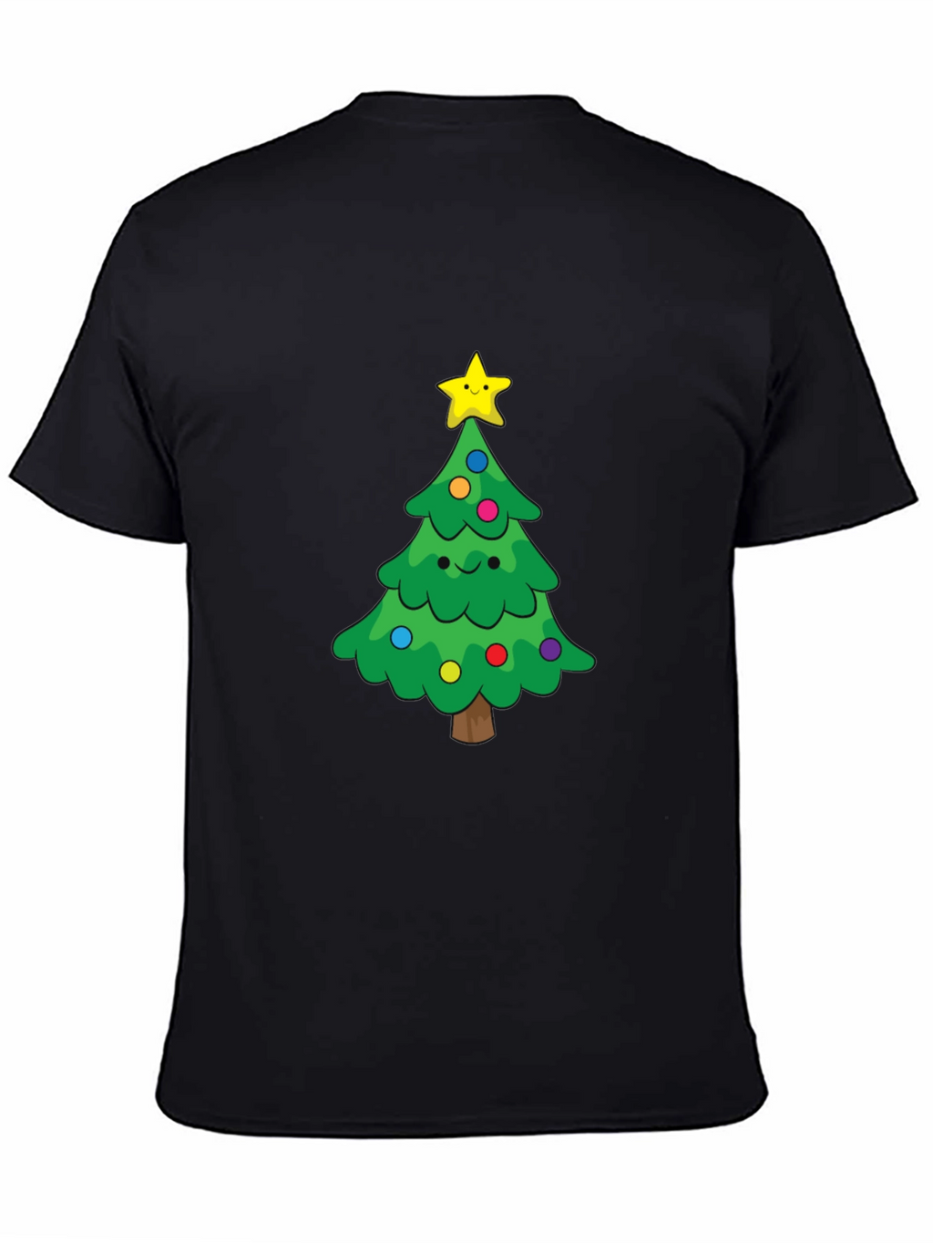 Festive Christmas Tree Graphic Tee - Holiday Cheer