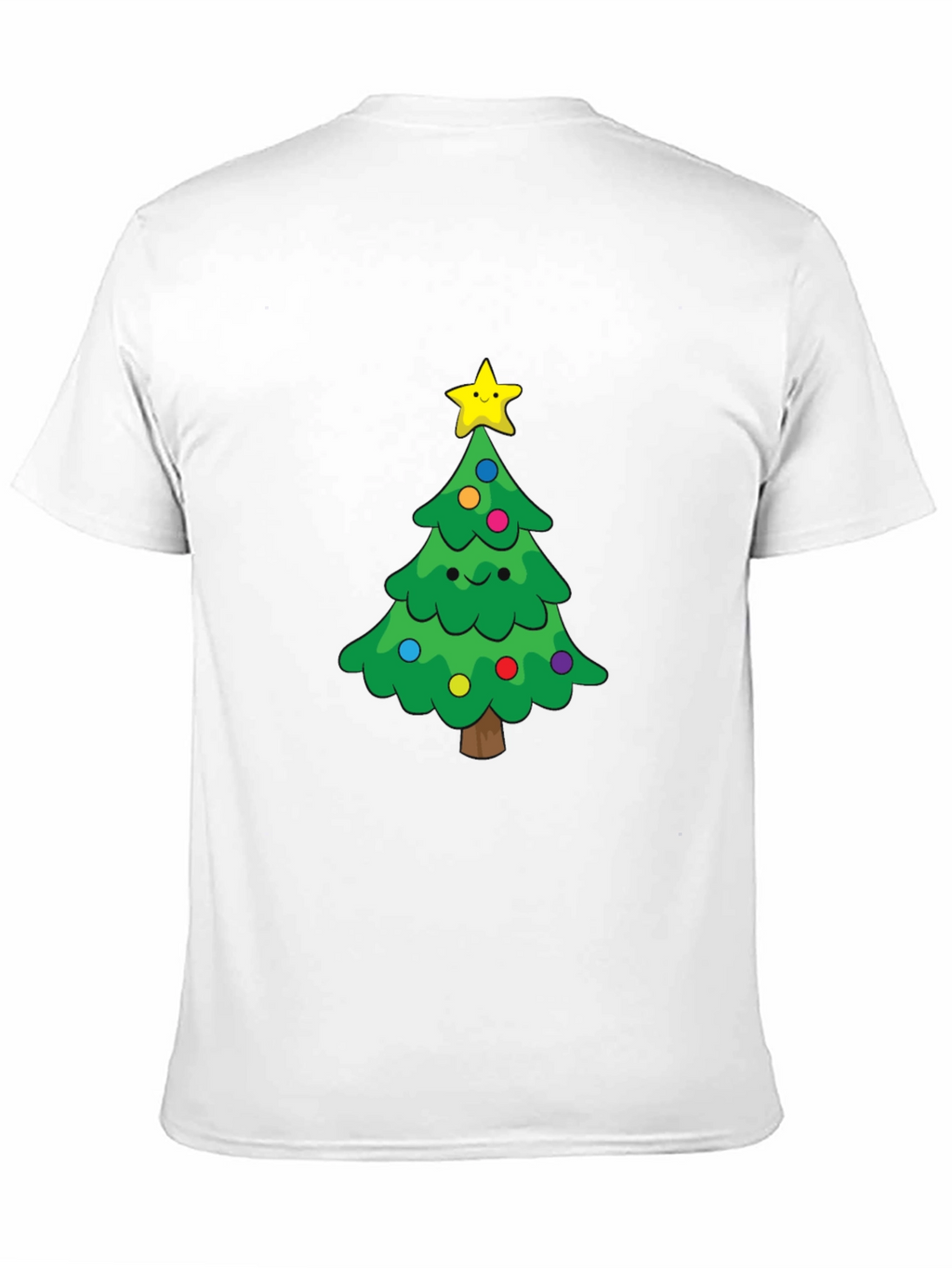 Festive Christmas Tree Graphic Tee - Holiday Cheer
