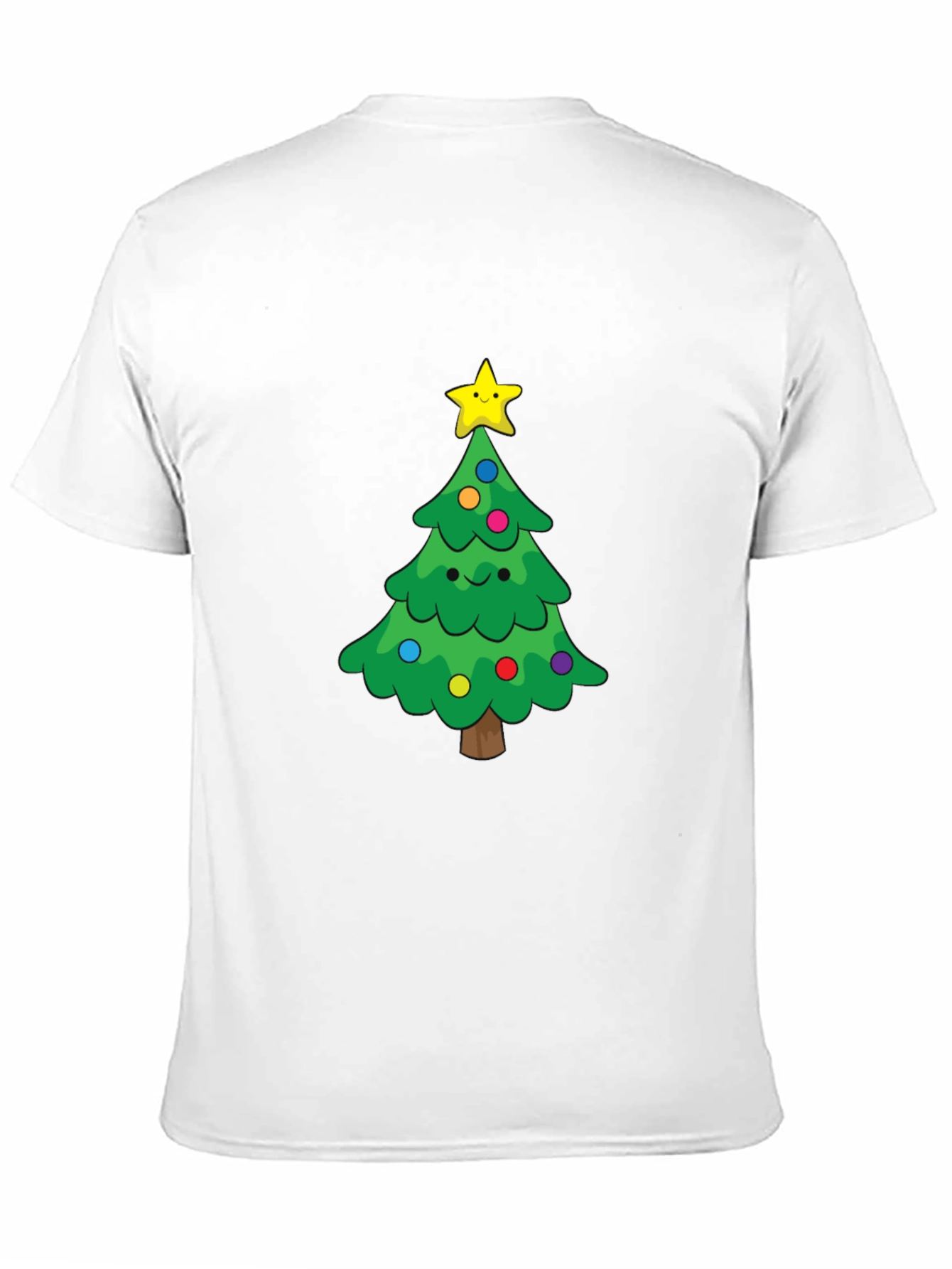 Festive Christmas Tree Graphic Tee - Holiday Cheer