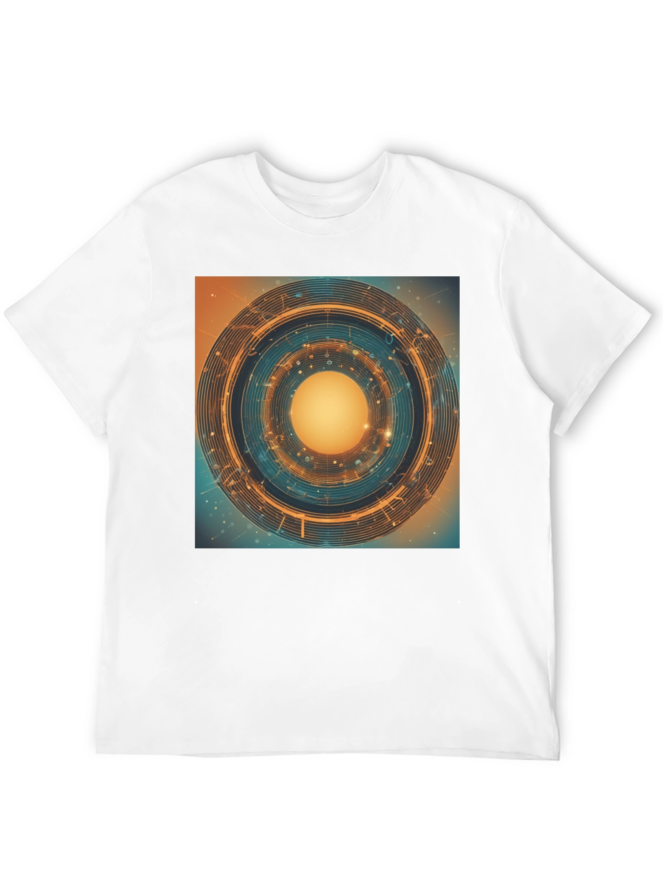 Abstract Geometric Circle Graphic T-Shirt