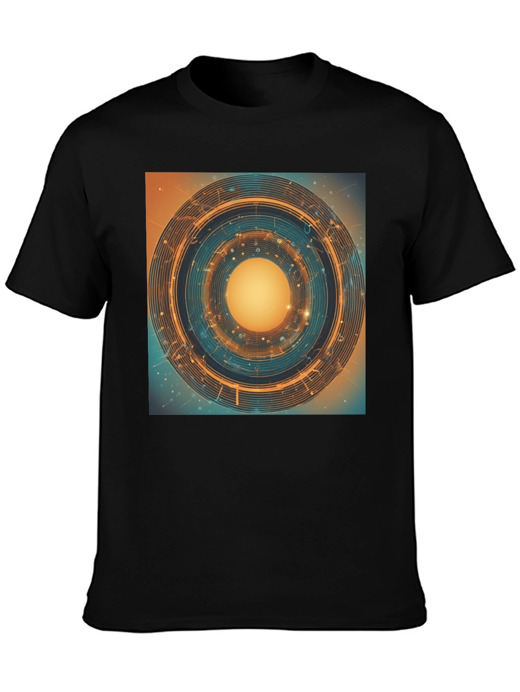 Abstract Geometric Circle Graphic T-Shirt