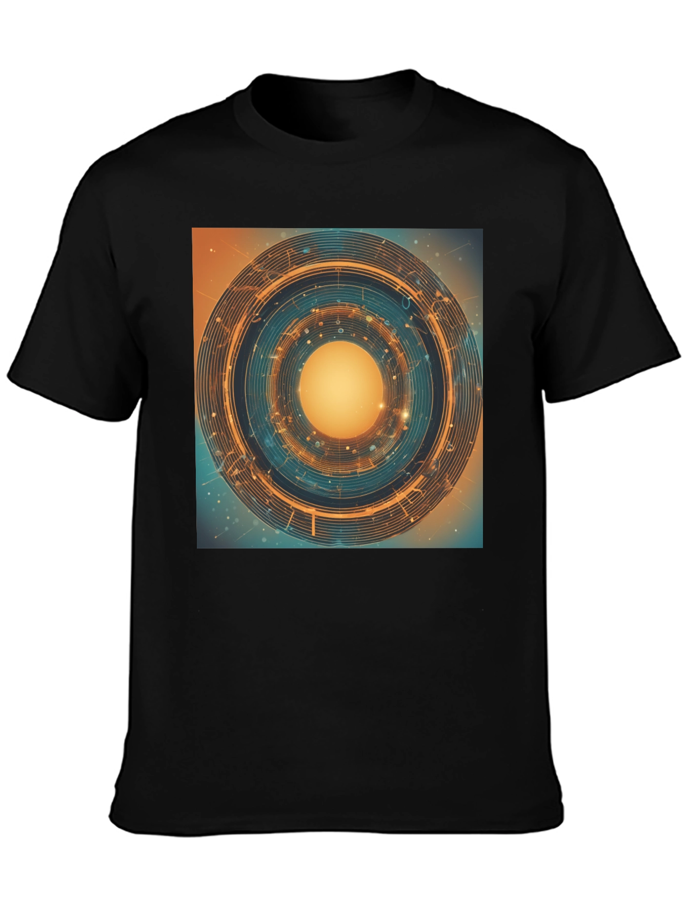 Abstract Geometric Circle Graphic T-Shirt