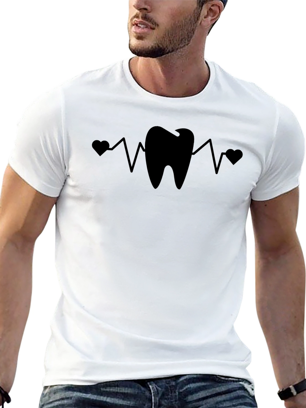 Dentist Heartbeat T-Shirt - Love Teeth!