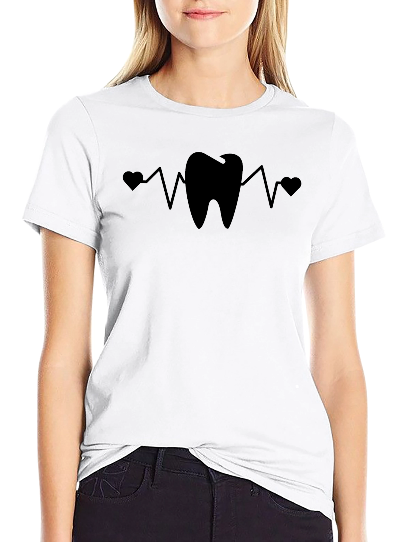 Dentist Heartbeat T-Shirt - Love Teeth!