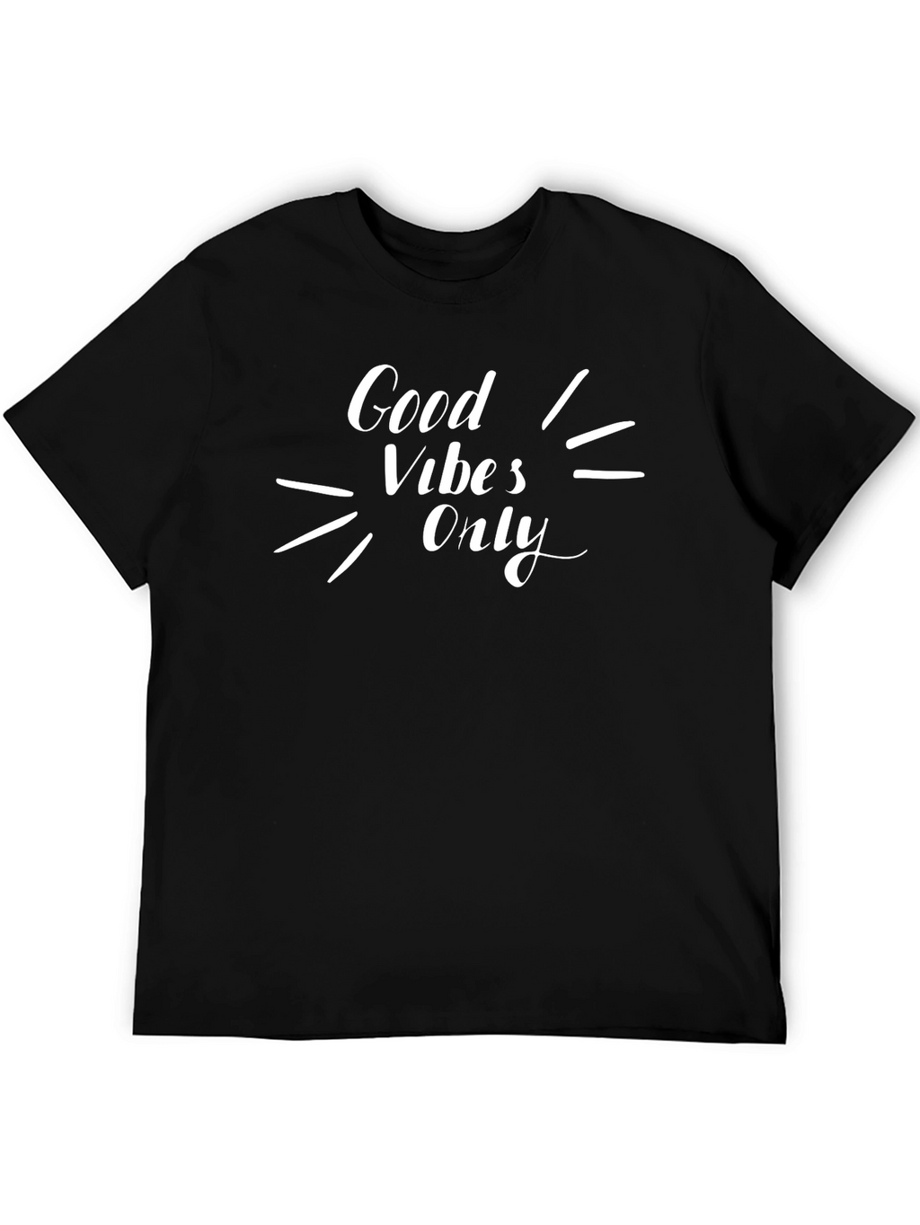 Good Vibes Only Black Graphic Tee