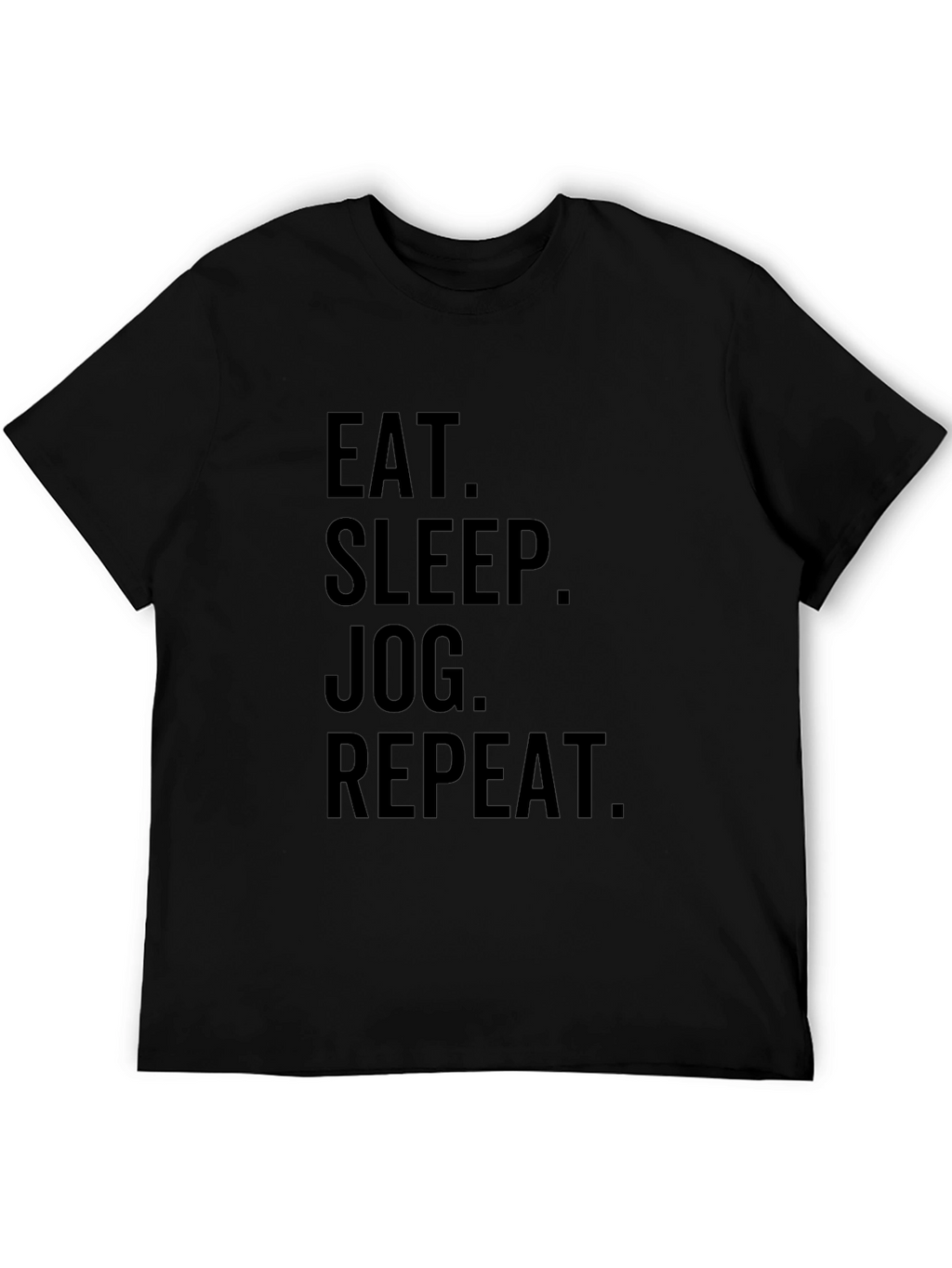 Eat Sleep Jog Repeat T-Shirt - Black