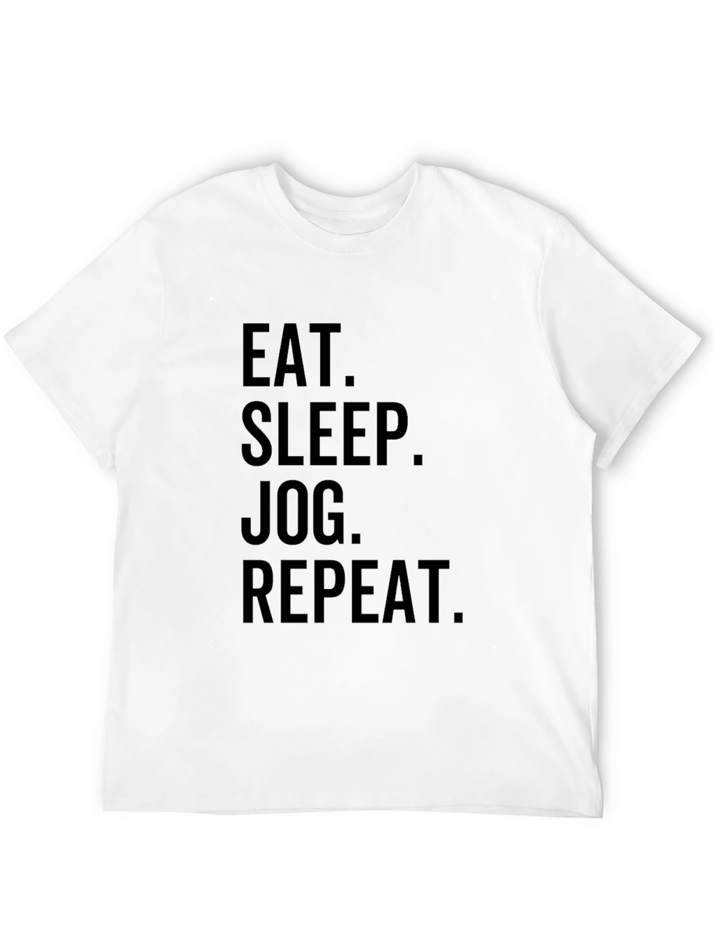 Eat Sleep Jog Repeat T-Shirt - Black