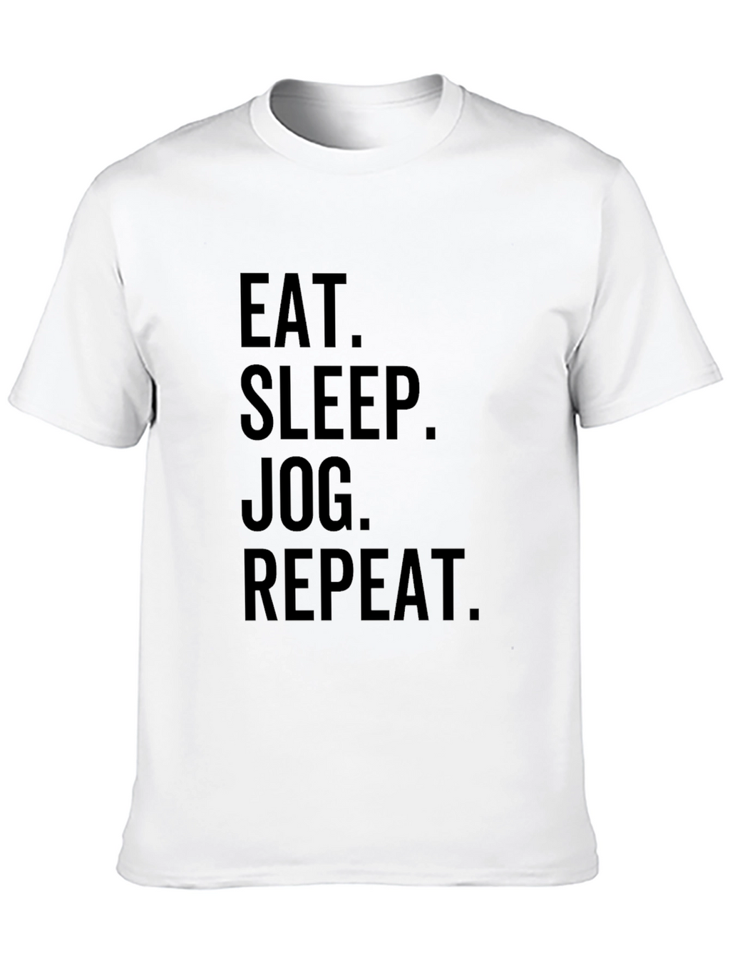 Eat Sleep Jog Repeat T-Shirt - Black