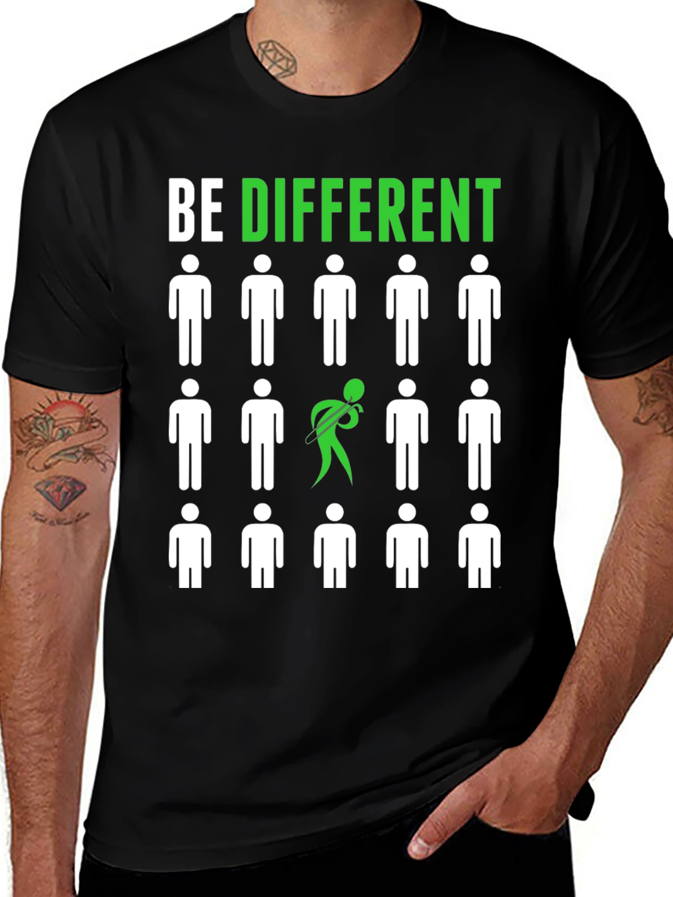 Be Different Graphic T-Shirt - Unique Design