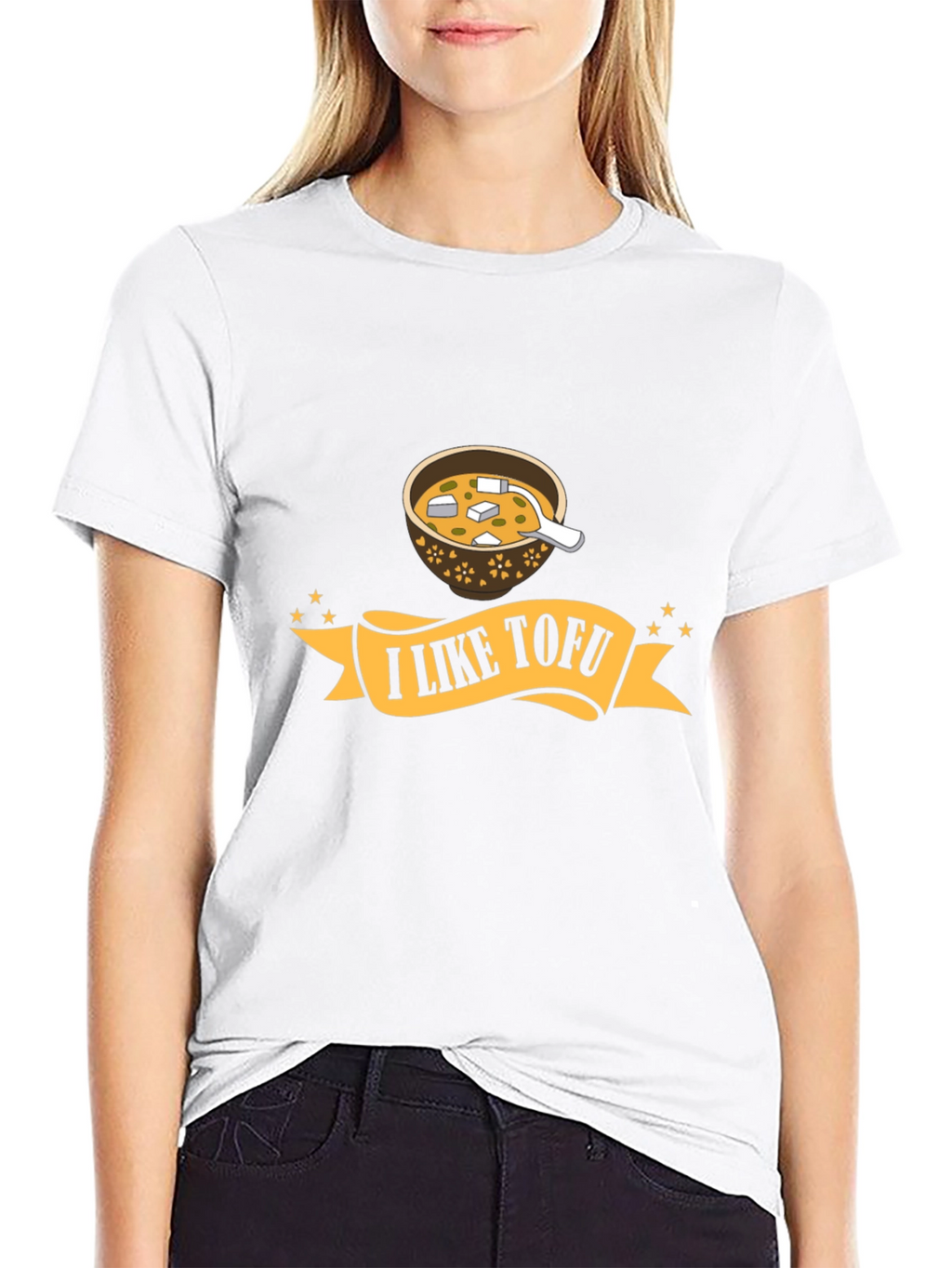 I Like Tofu Graphic T-Shirt - Black Unisex Tee