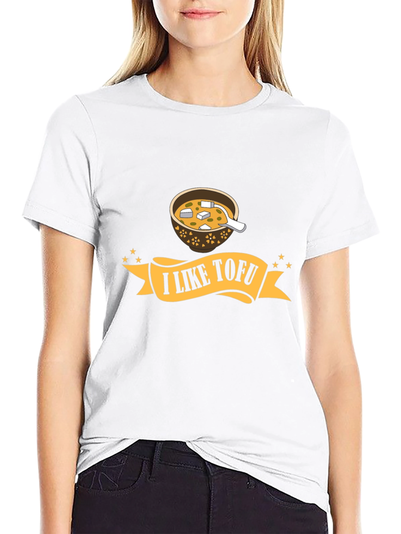 I Like Tofu Graphic T-Shirt - Black Unisex Tee