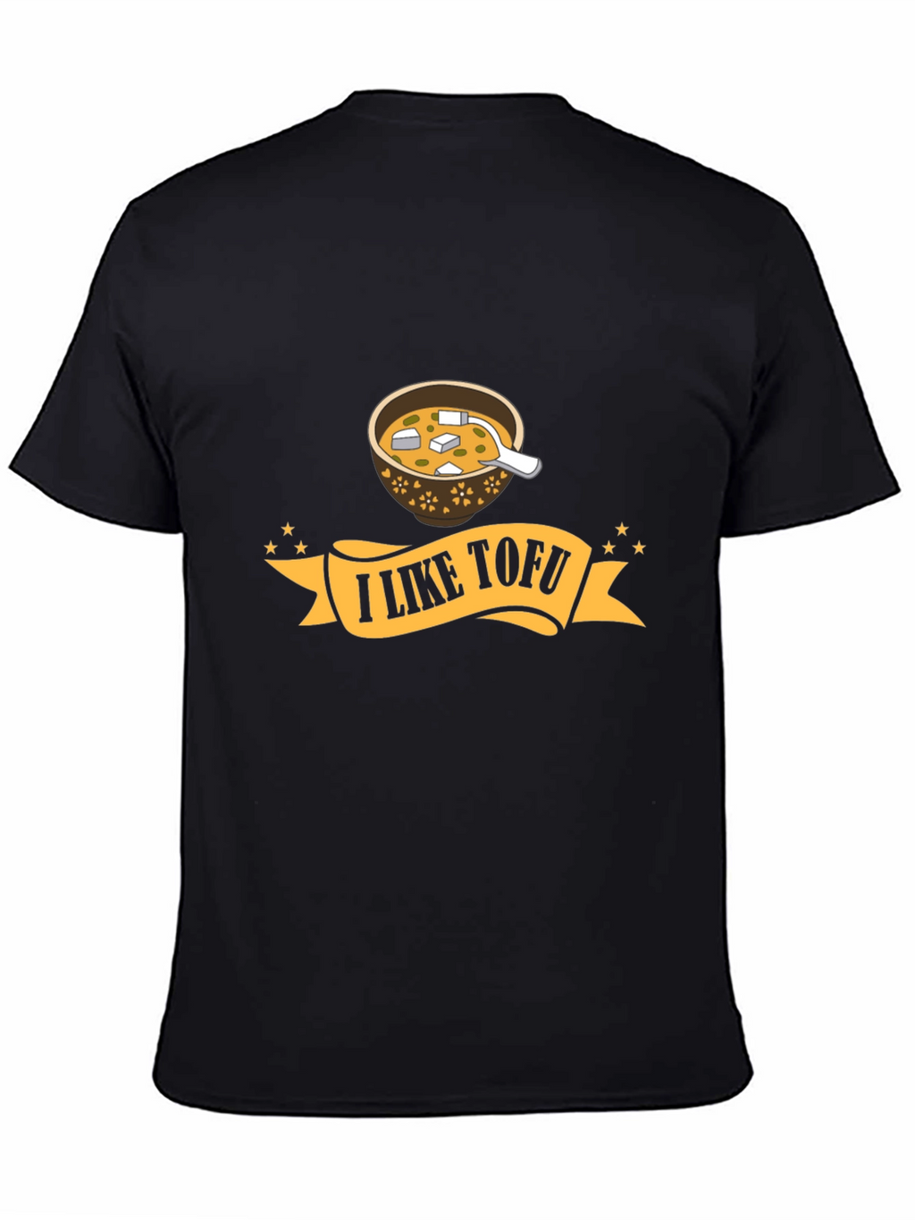 I Like Tofu Graphic T-Shirt - Black Unisex Tee
