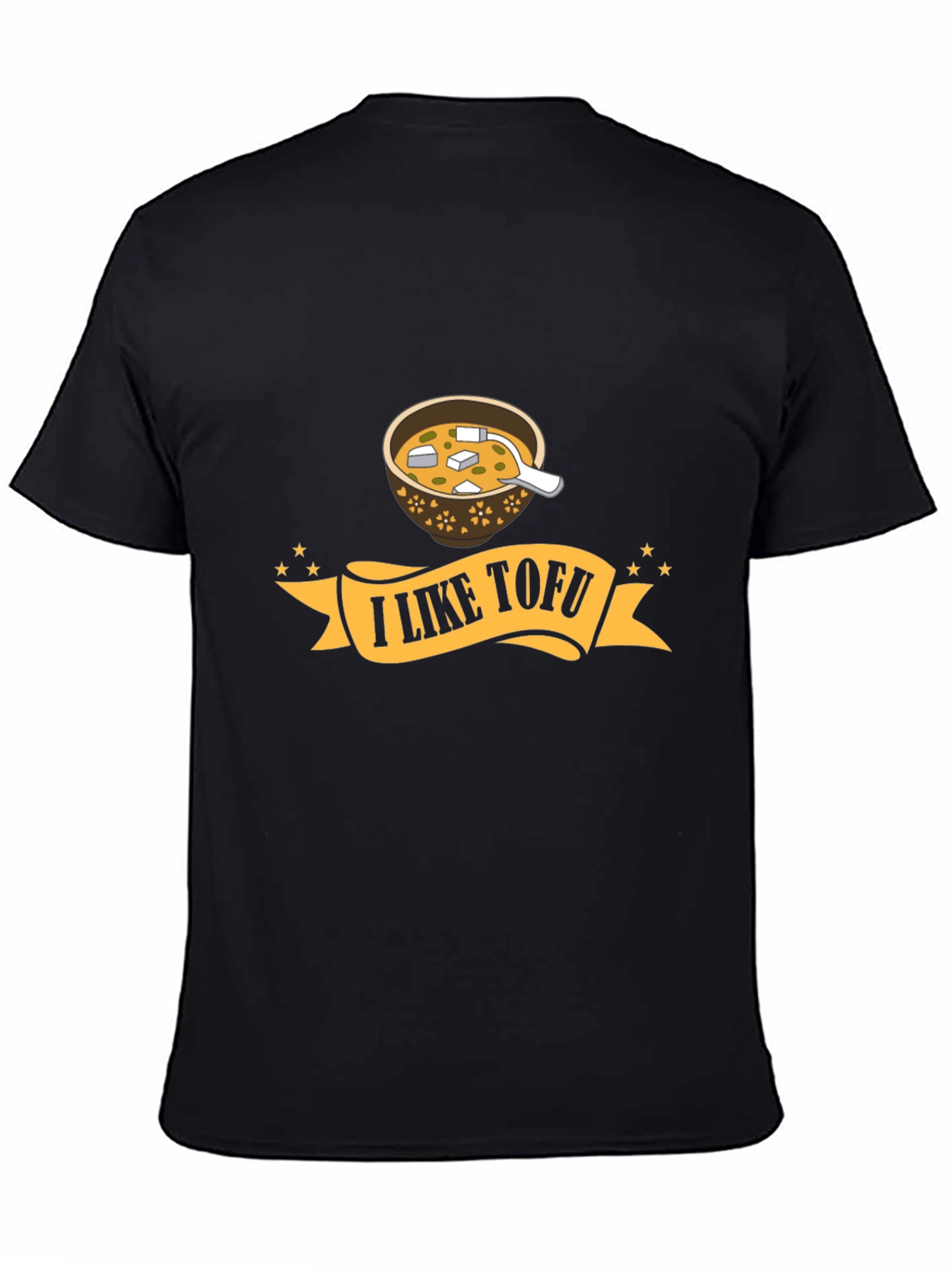 I Like Tofu Graphic T-Shirt - Black Unisex Tee