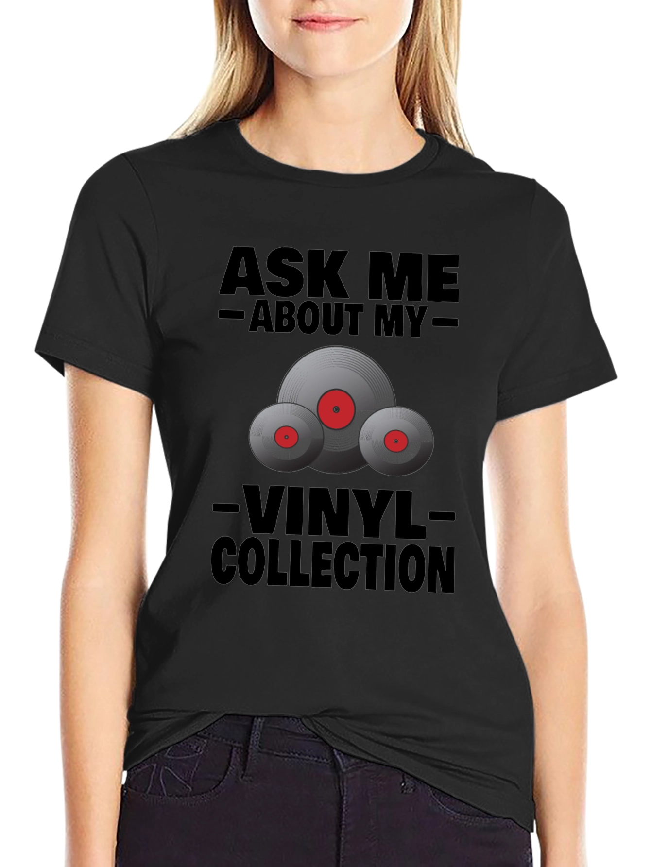 Vinyl Collection T-Shirt - Ask Me About My Records Tee!