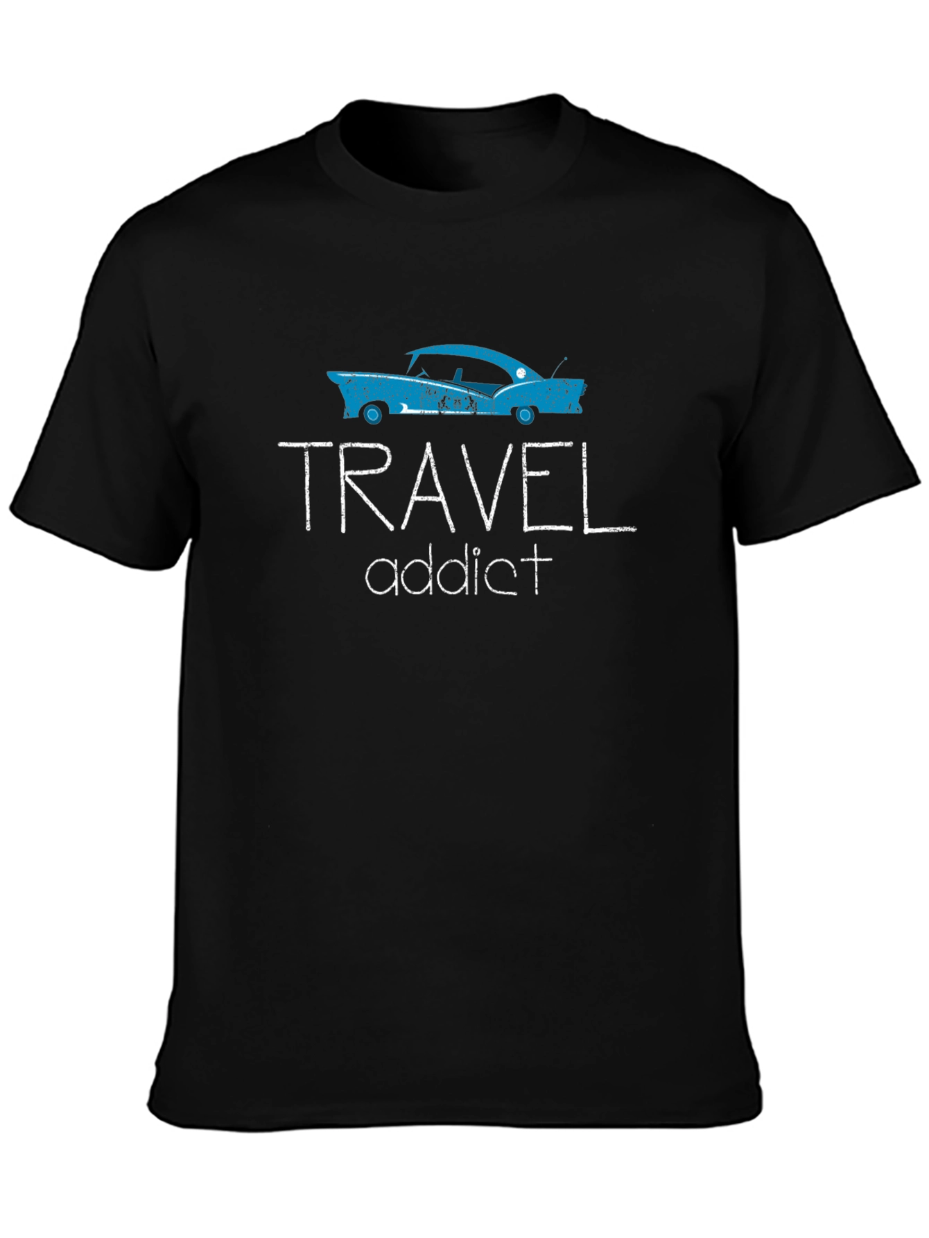 Travel Addict Tee - Vintage Car Graphic T-Shirt