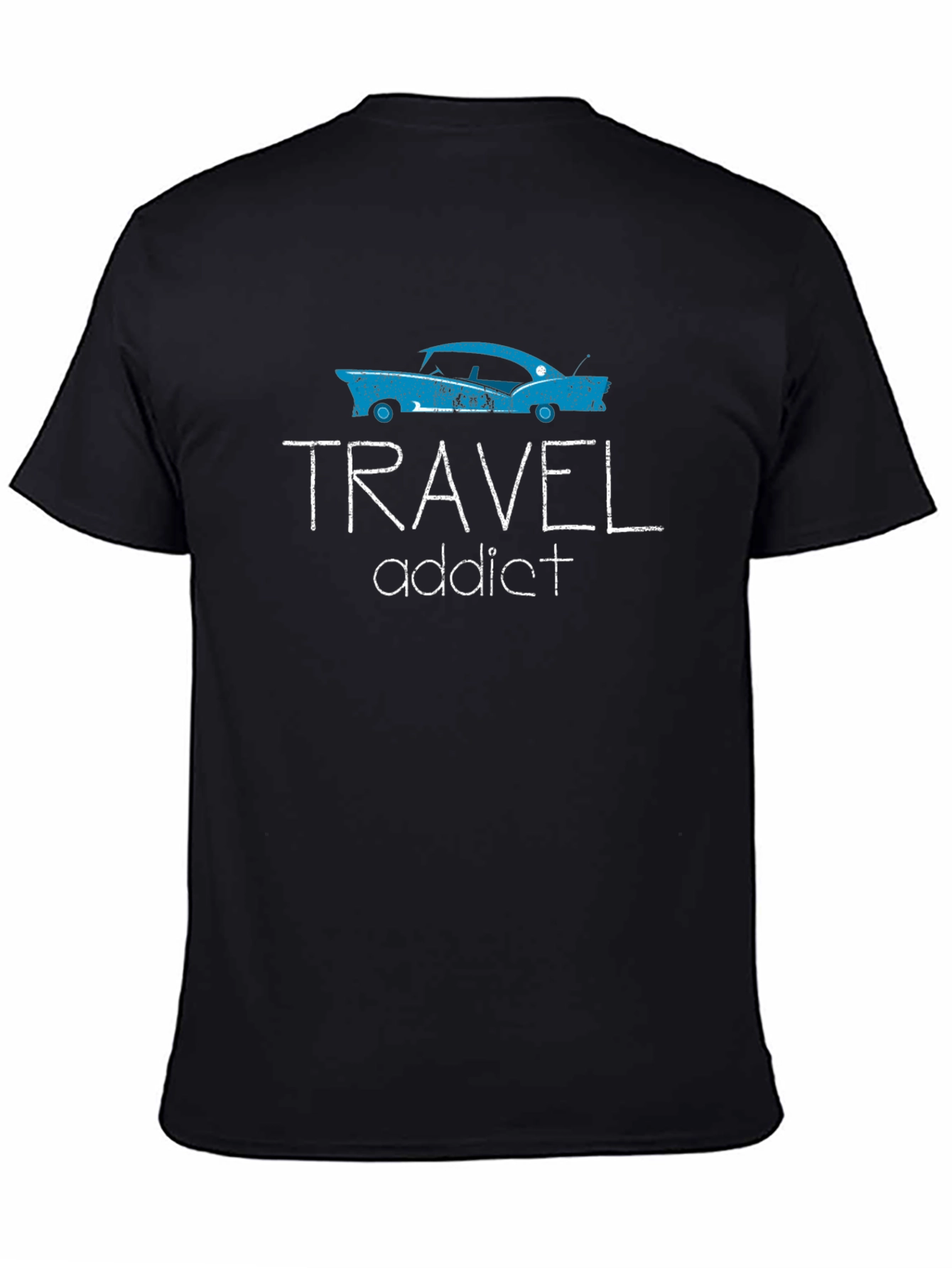 Travel Addict Tee - Vintage Car Graphic T-Shirt