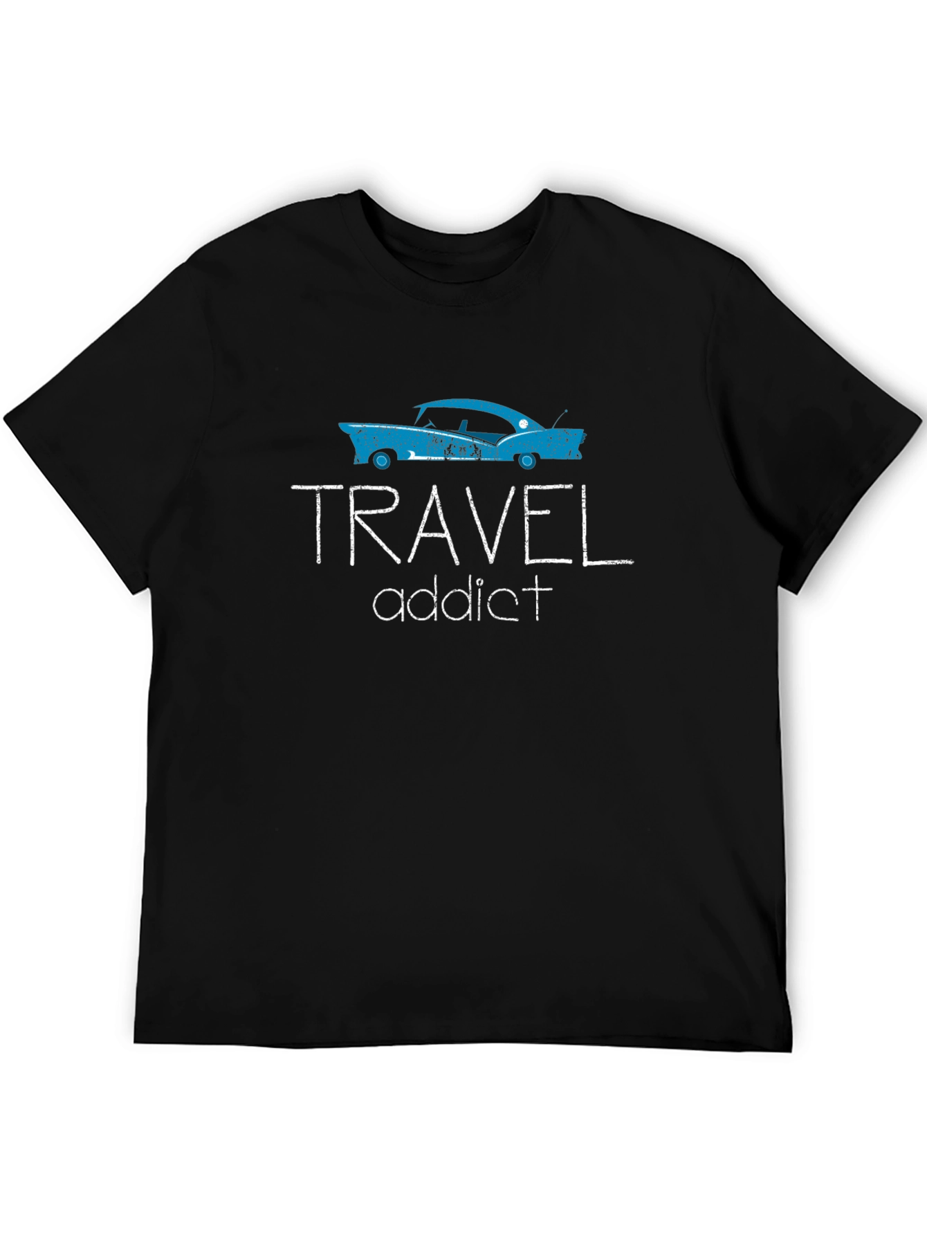 Travel Addict Tee - Vintage Car Graphic T-Shirt