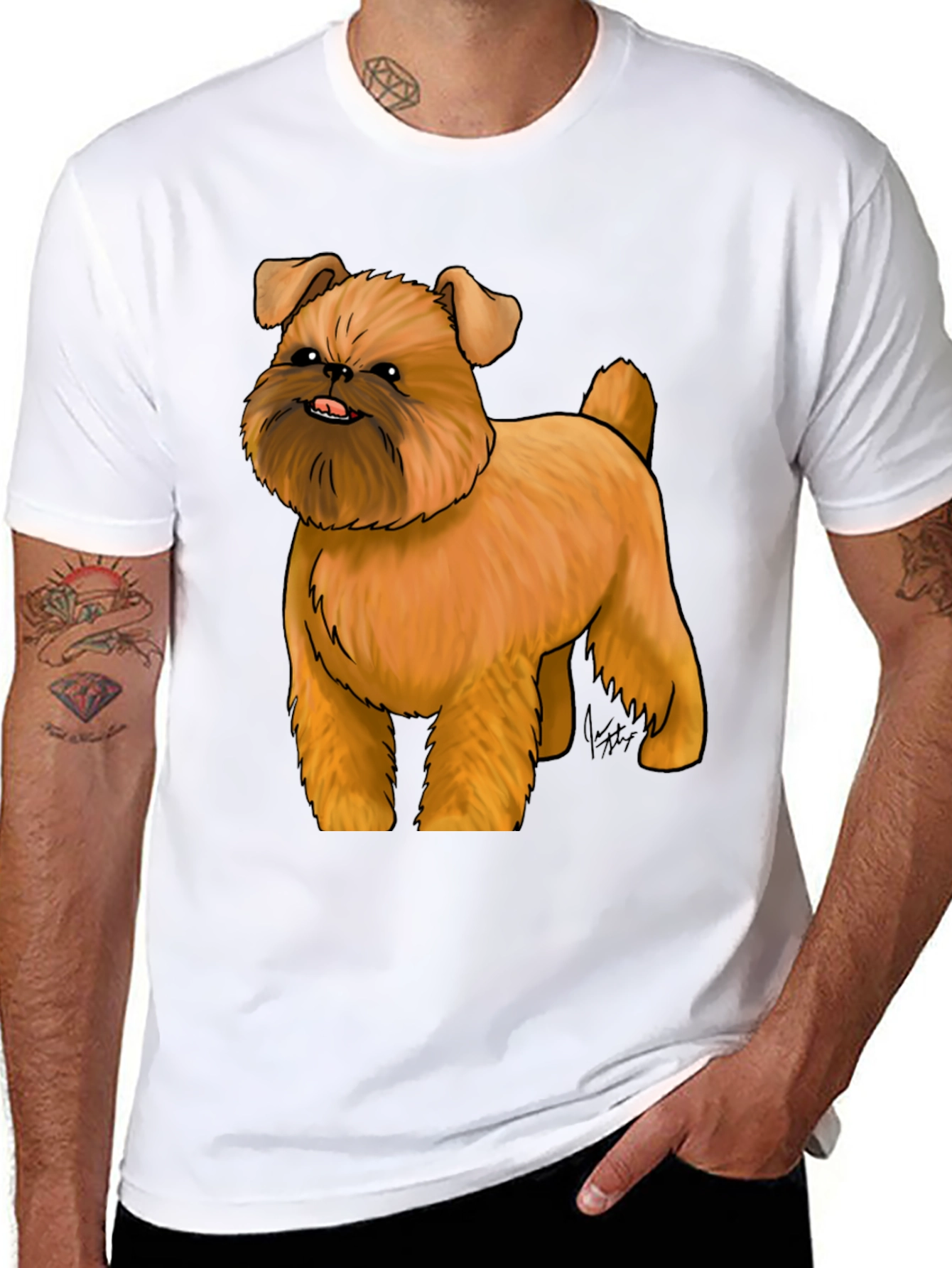 Brussels Griffon Dog Graphic T-Shirt
