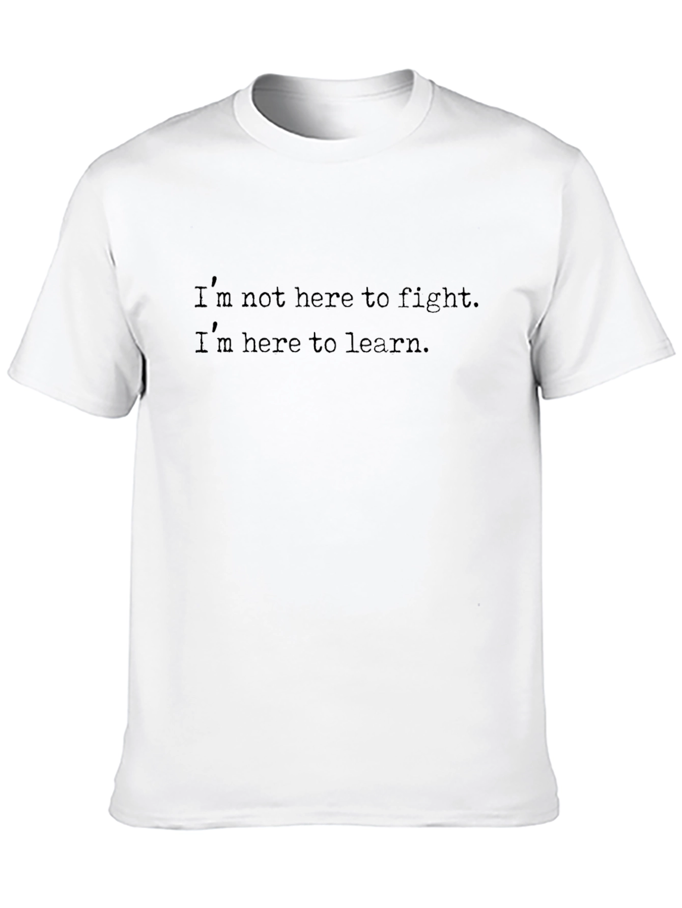Learn Black T-Shirt: Mens Casual Education Tee