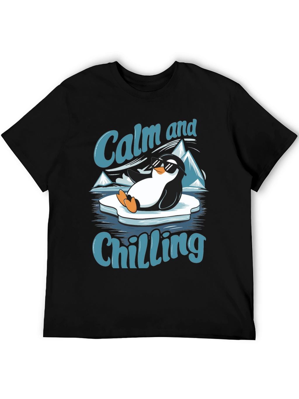 Calm and Chilling Penguin T-Shirt