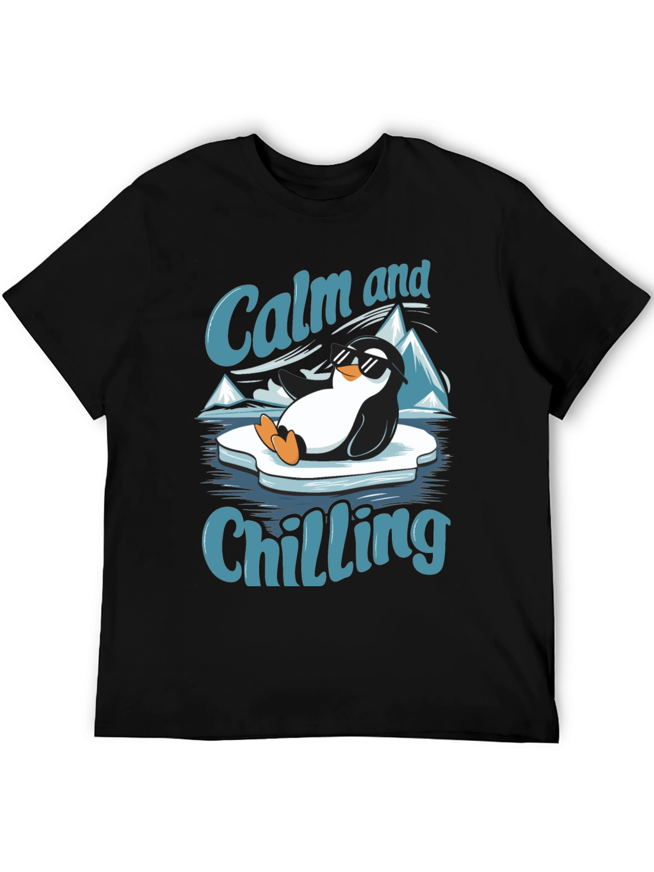 Calm and Chilling Penguin T-Shirt