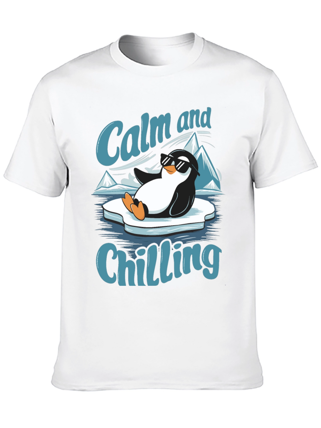 Calm and Chilling Penguin T-Shirt