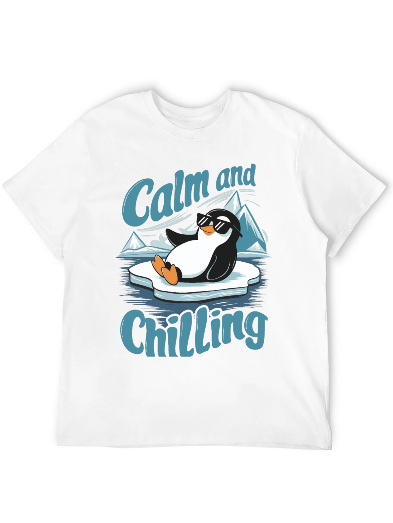 Calm and Chilling Penguin T-Shirt