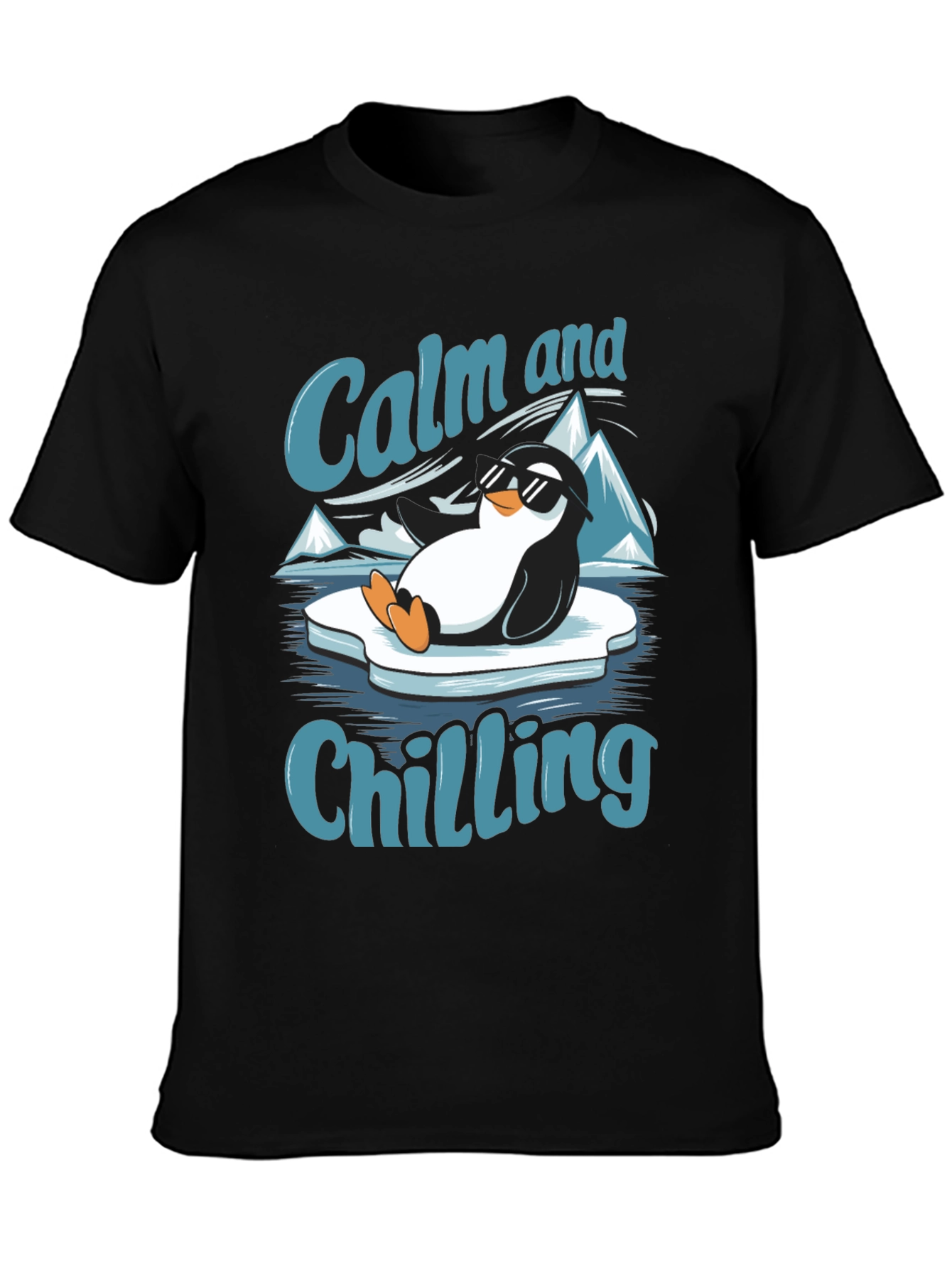 Calm and Chilling Penguin T-Shirt