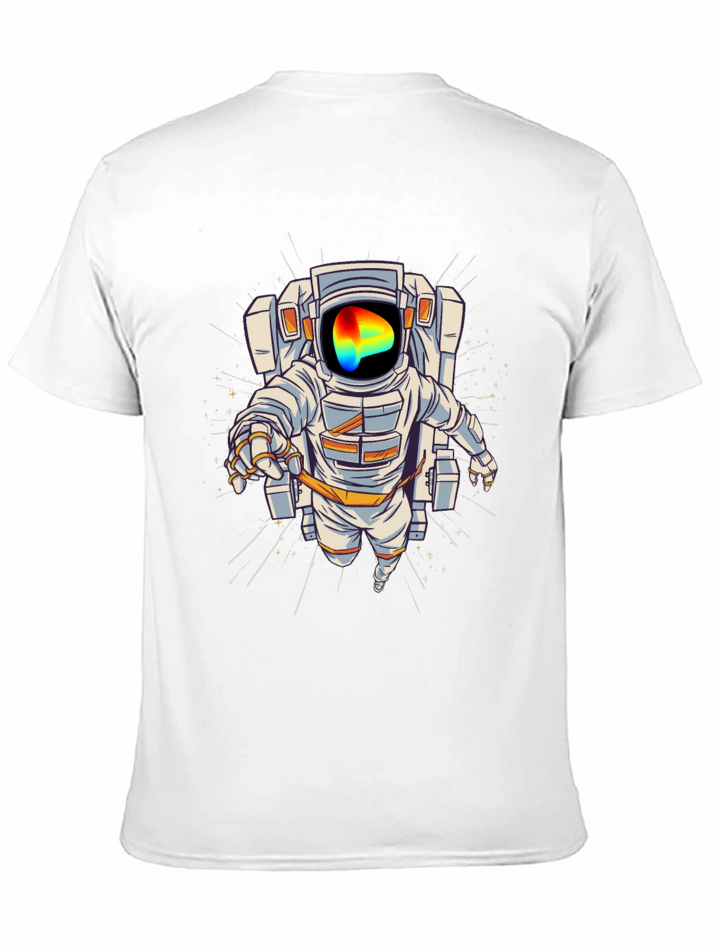 Astronaut Graphic Print T-Shirt - Black