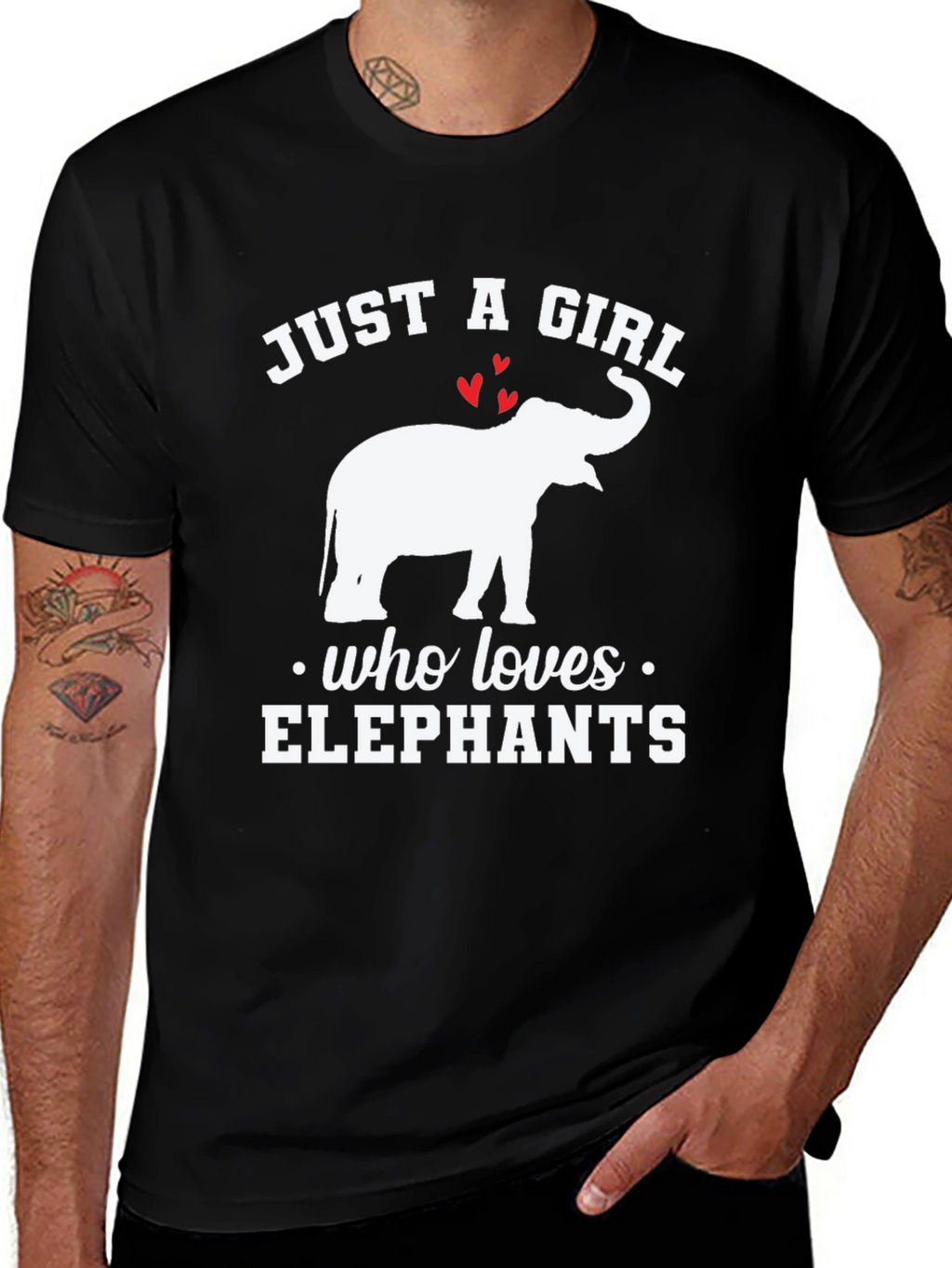 Just A Girl Who Loves Elephants T-Shirt