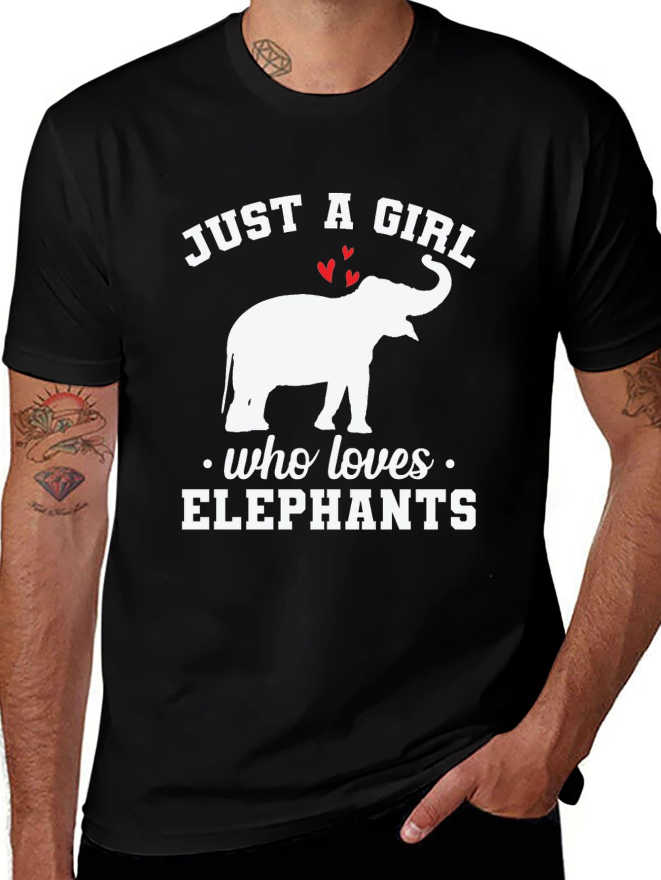 Just A Girl Who Loves Elephants T-Shirt