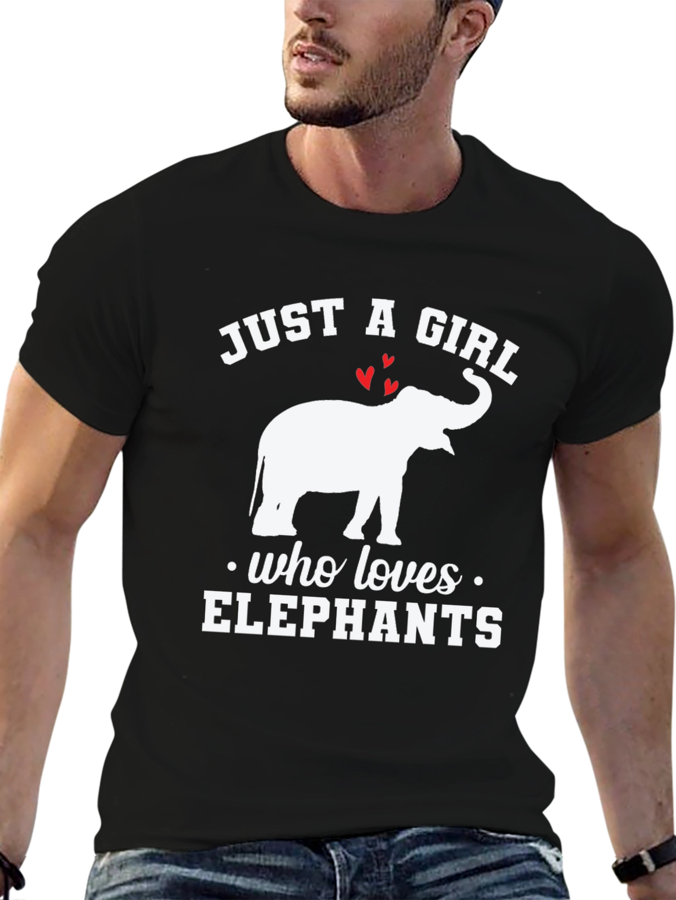 Just A Girl Who Loves Elephants T-Shirt